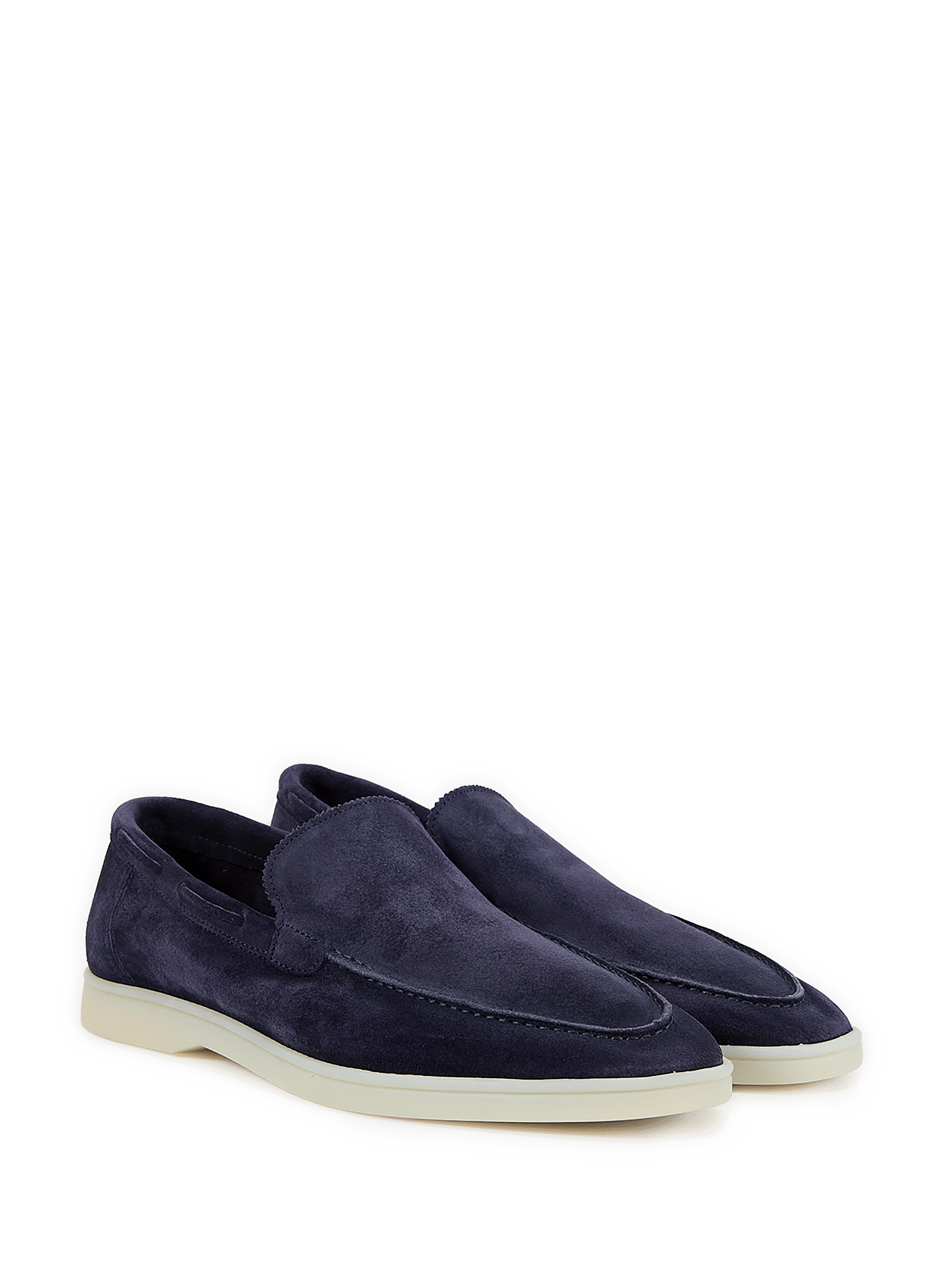 Mocassins en cuir suédé AURELIEN Bleu