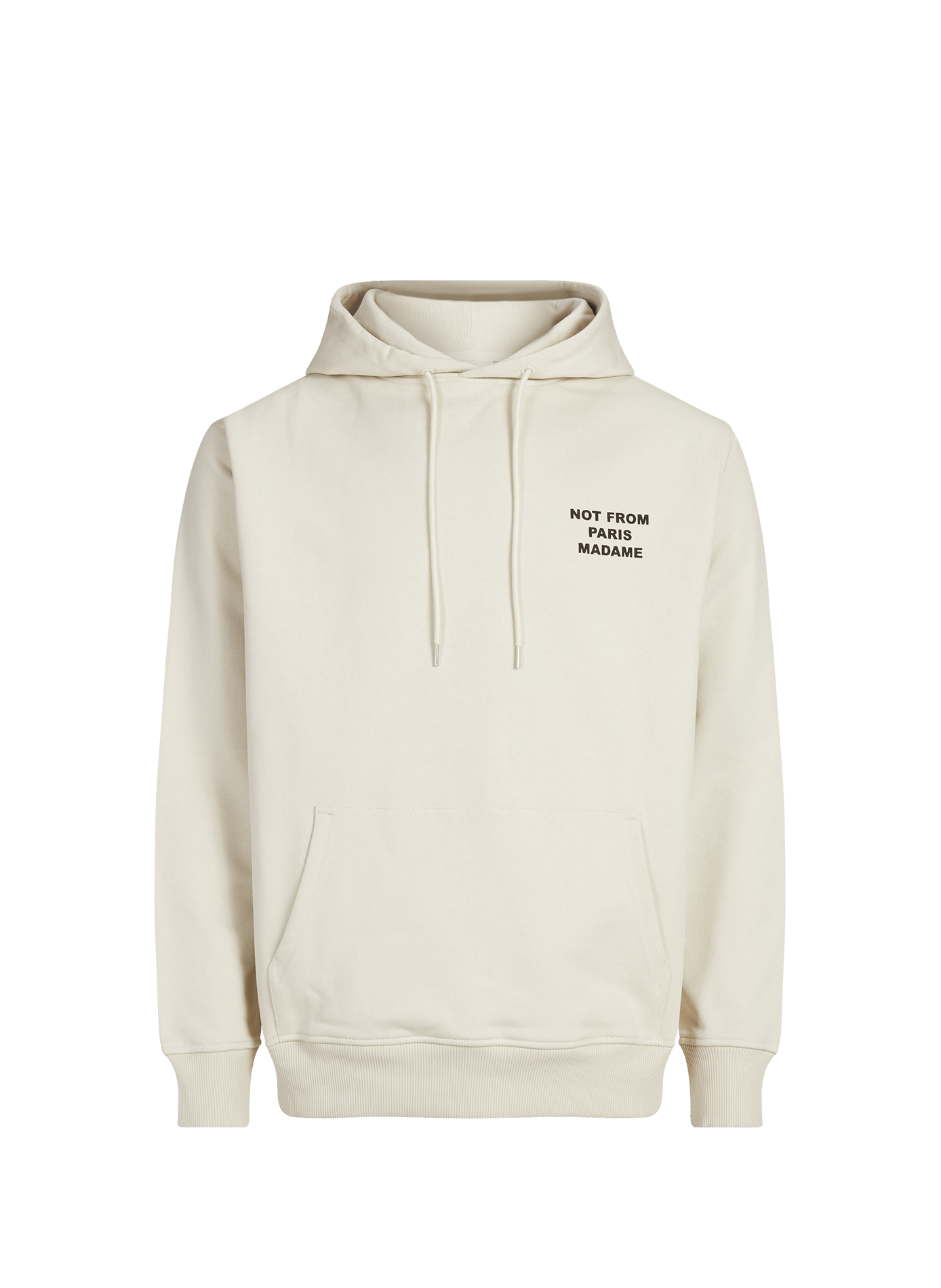 Sweat à capuche en coton DROLE DE MONSIEUR Beige