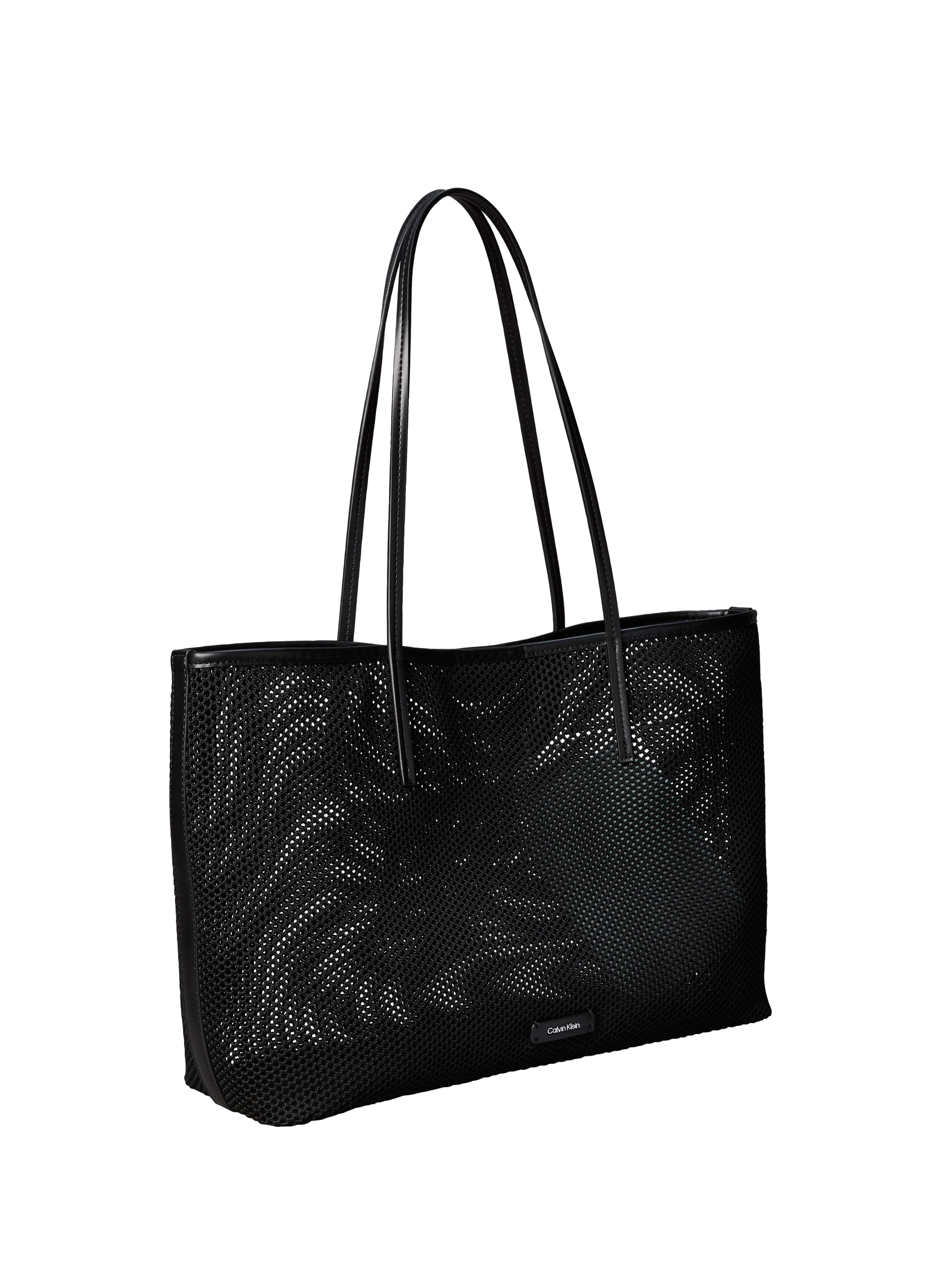 Sac cabas en maille à logo CALVIN KLEIN Noir