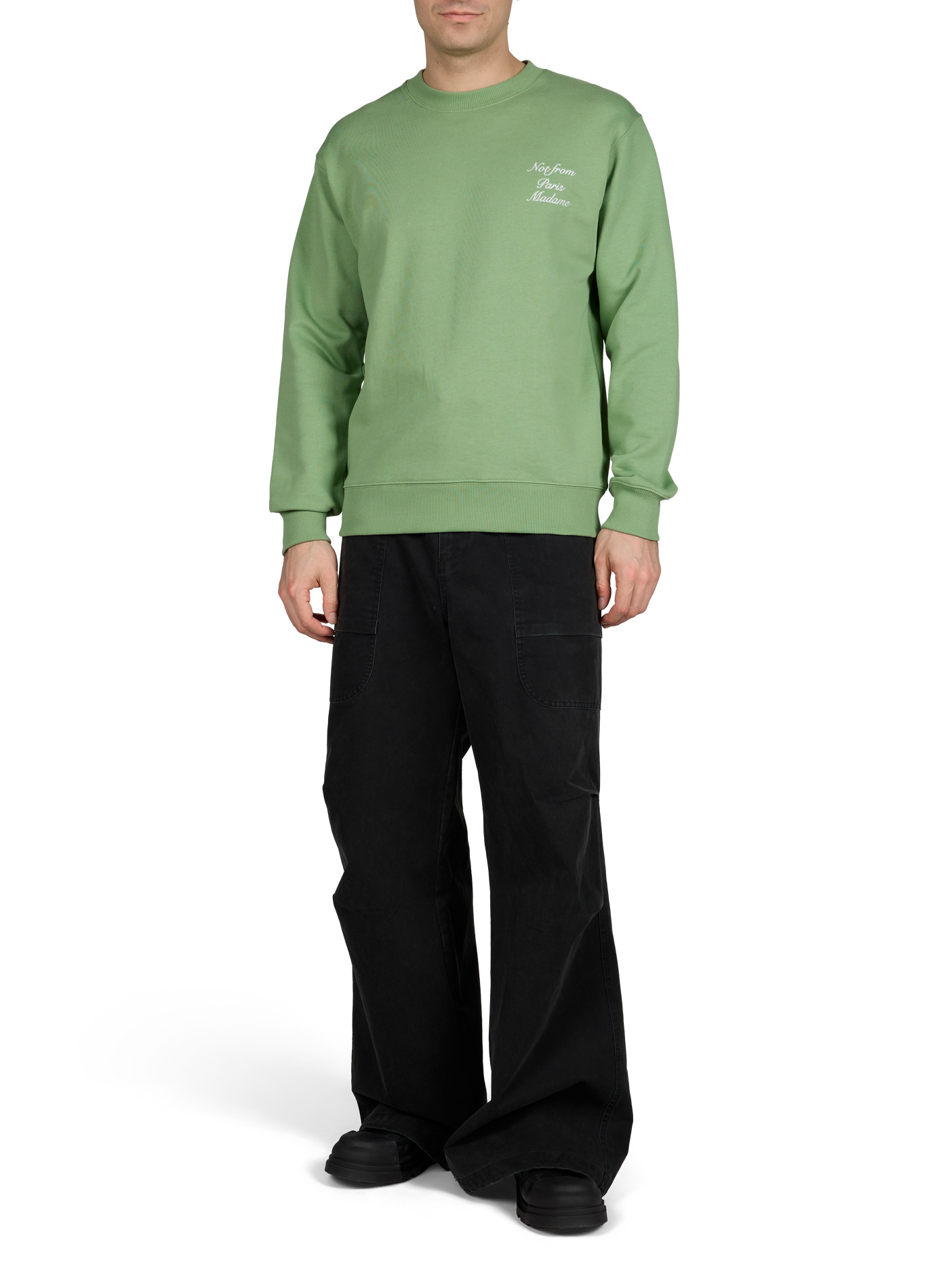 Cotton pants with drawstrings ENTIRE STUDIOS Black