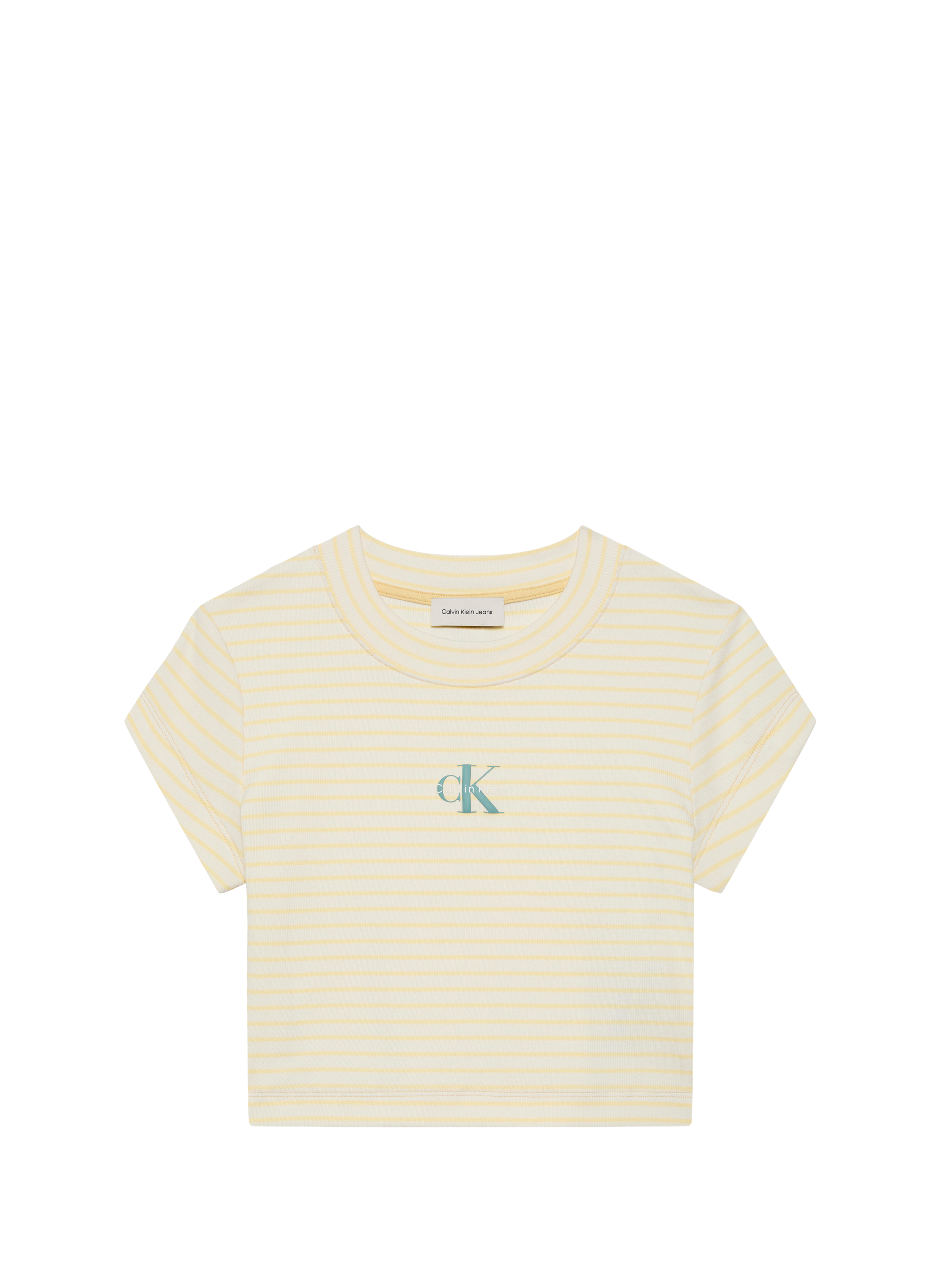 Short embroidered cotton blend t-shirt CALVIN KLEIN Multicolour