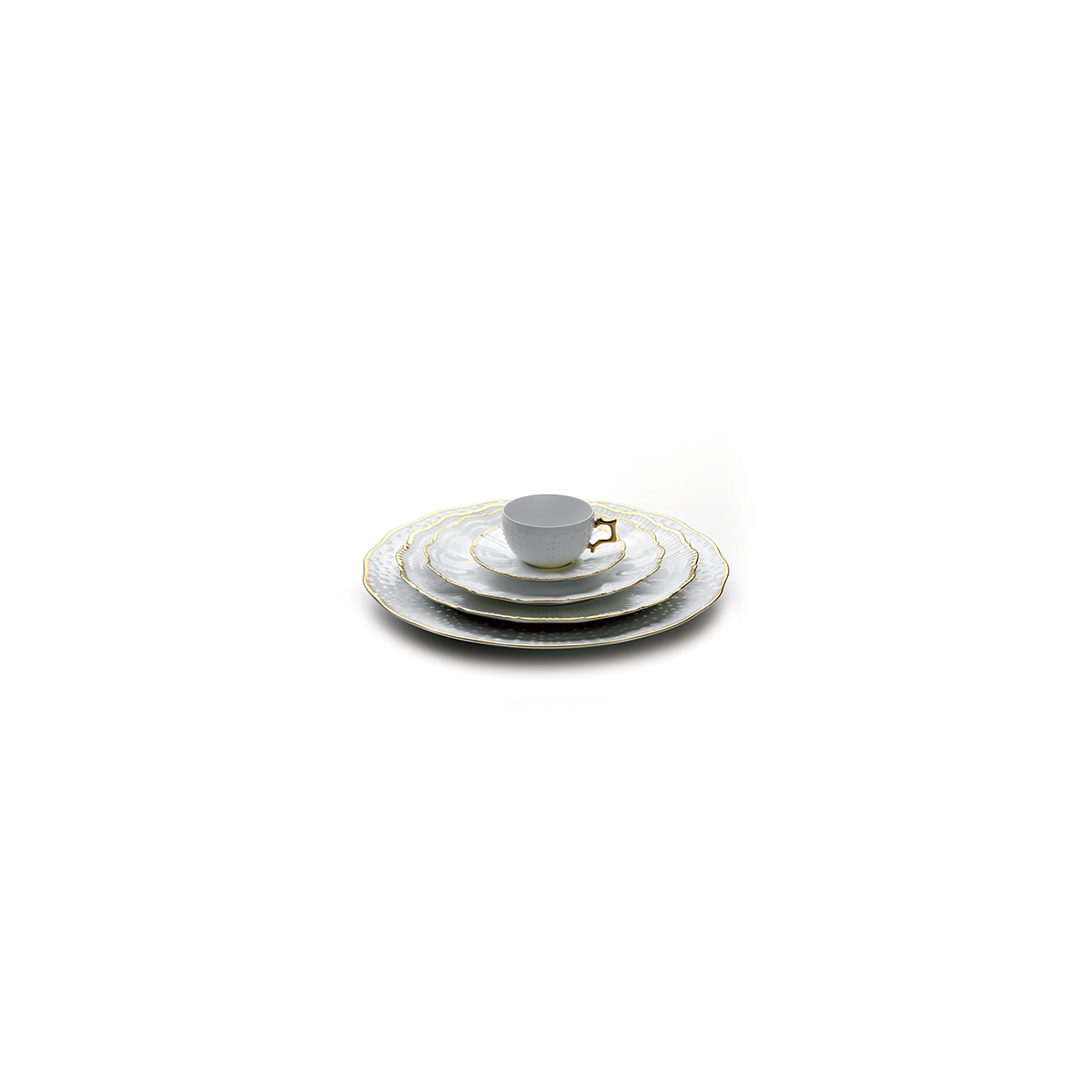 Corail - assiette à pain 15.5 cm (lot de 6) MEDARD DE NOBLAT Doré