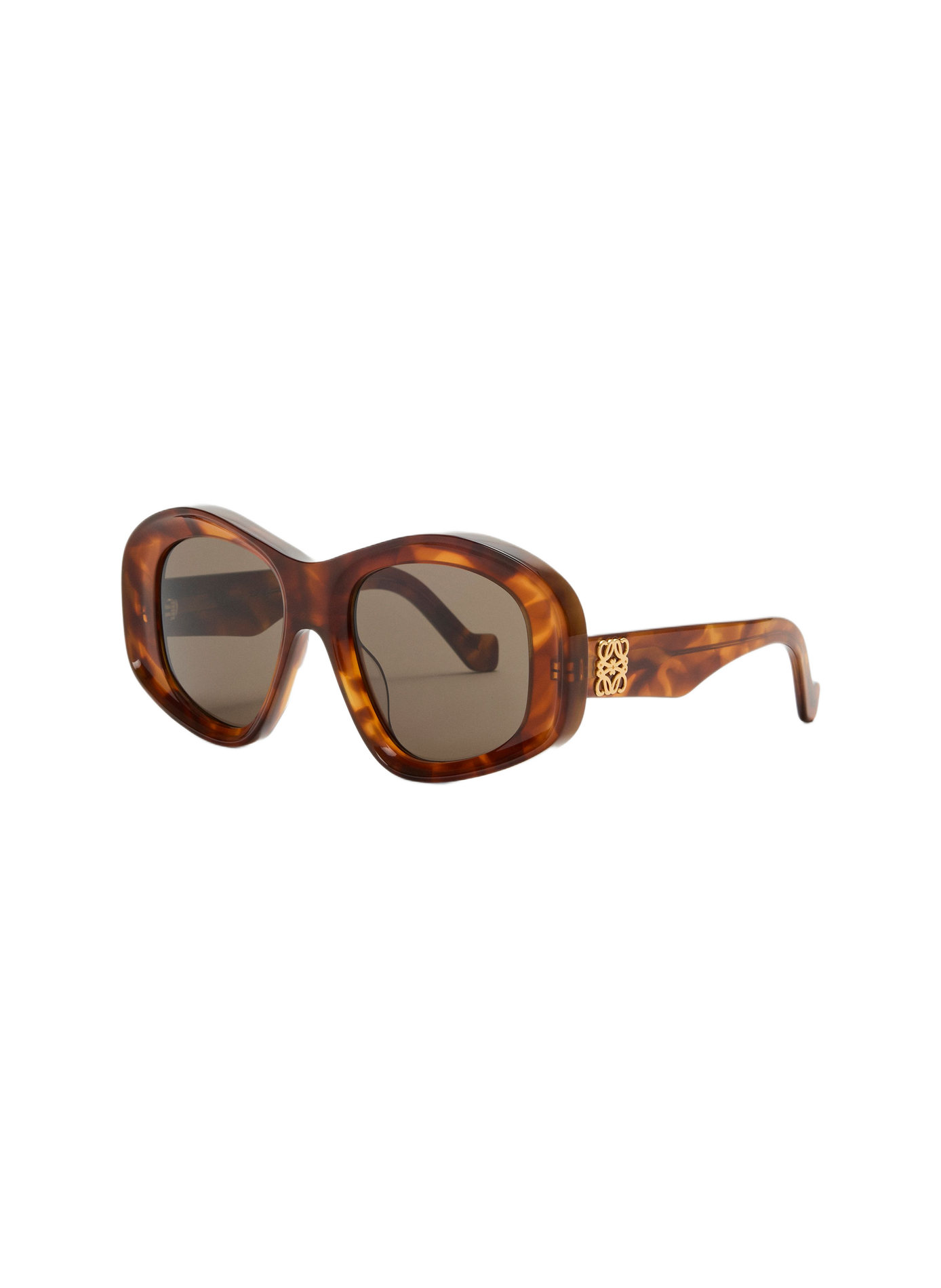 Lunettes de soleil Beveled Pentagon LOEWE Marron