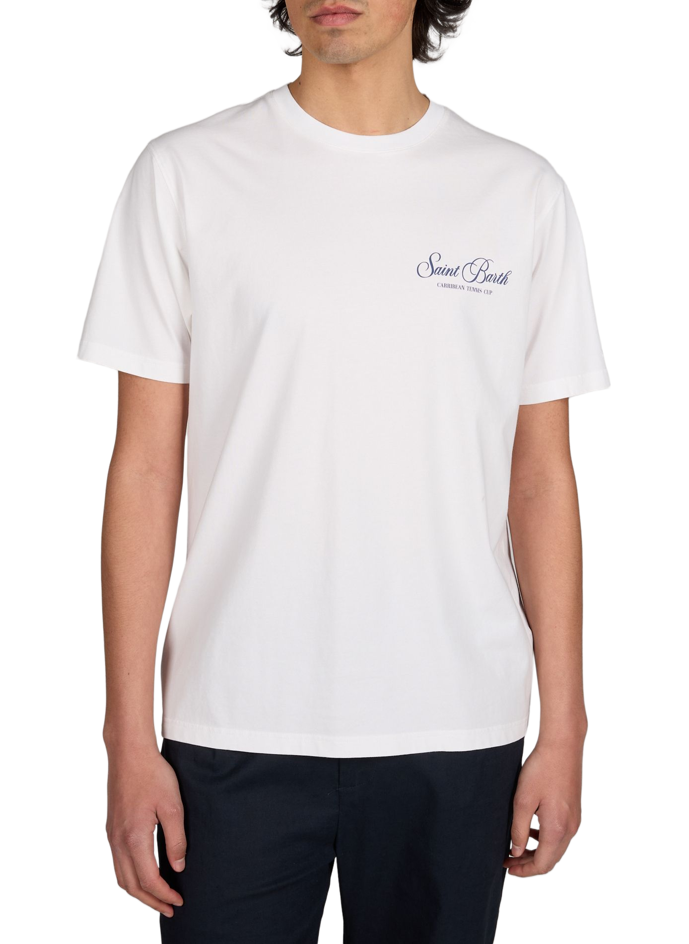 Straight cotton t-shirt MC2 SAINT BARTH White