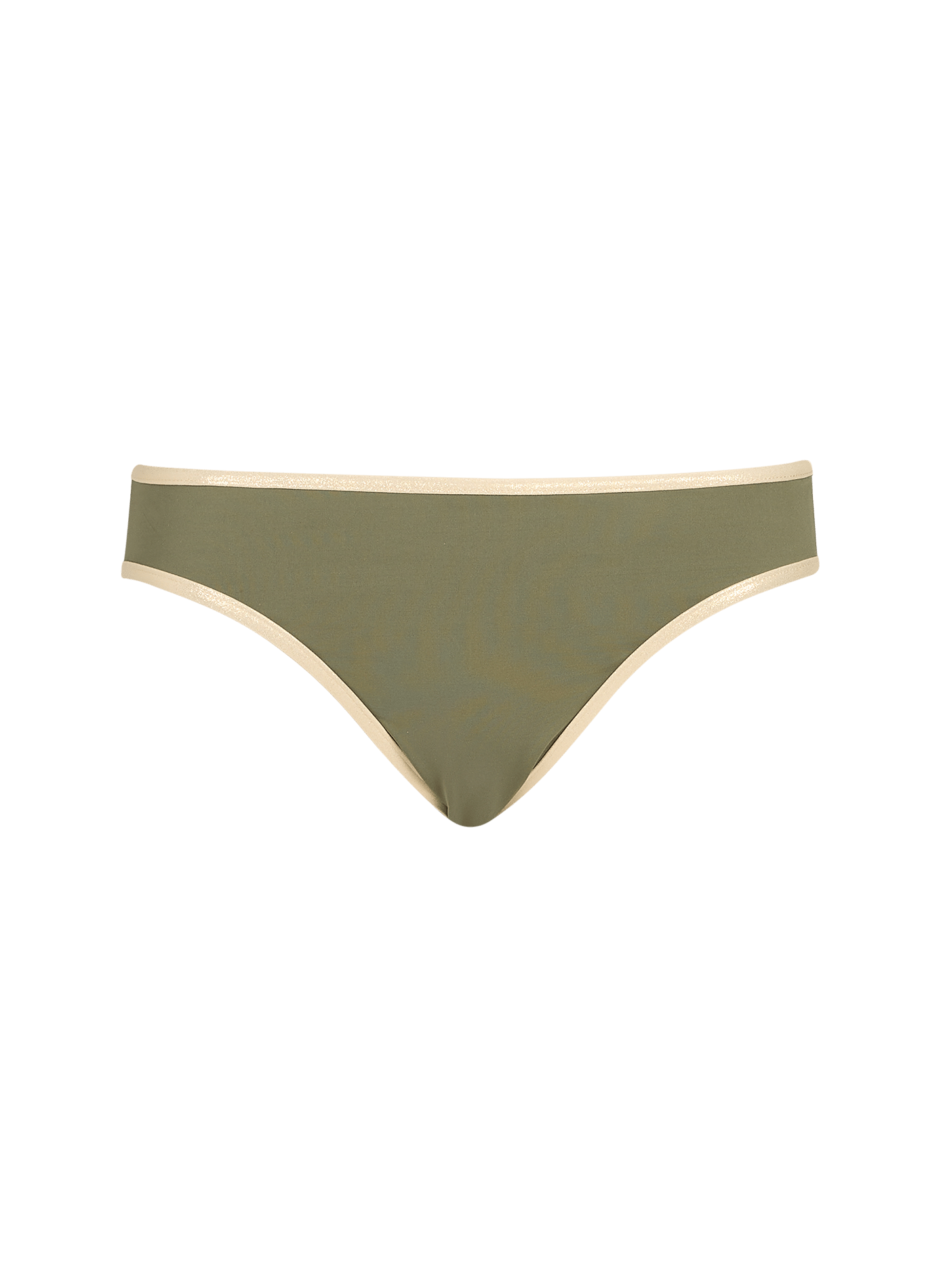 Bas de maillot de bain bords brillants GRAIN DE SABLE Kaki