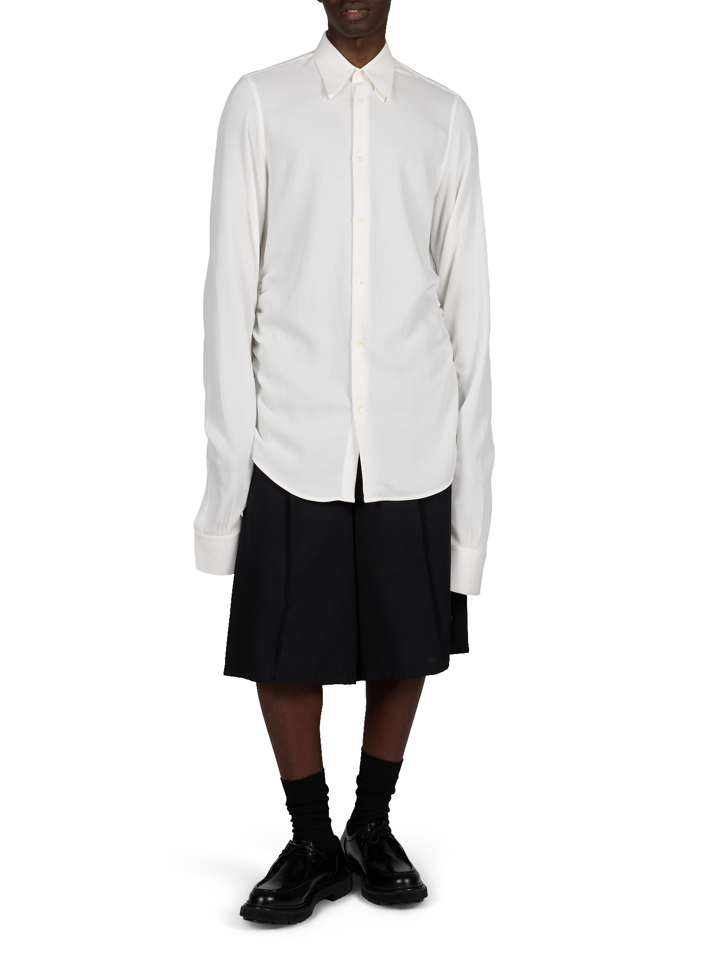 Straight cut classic collar shirt SEAN SUEN White