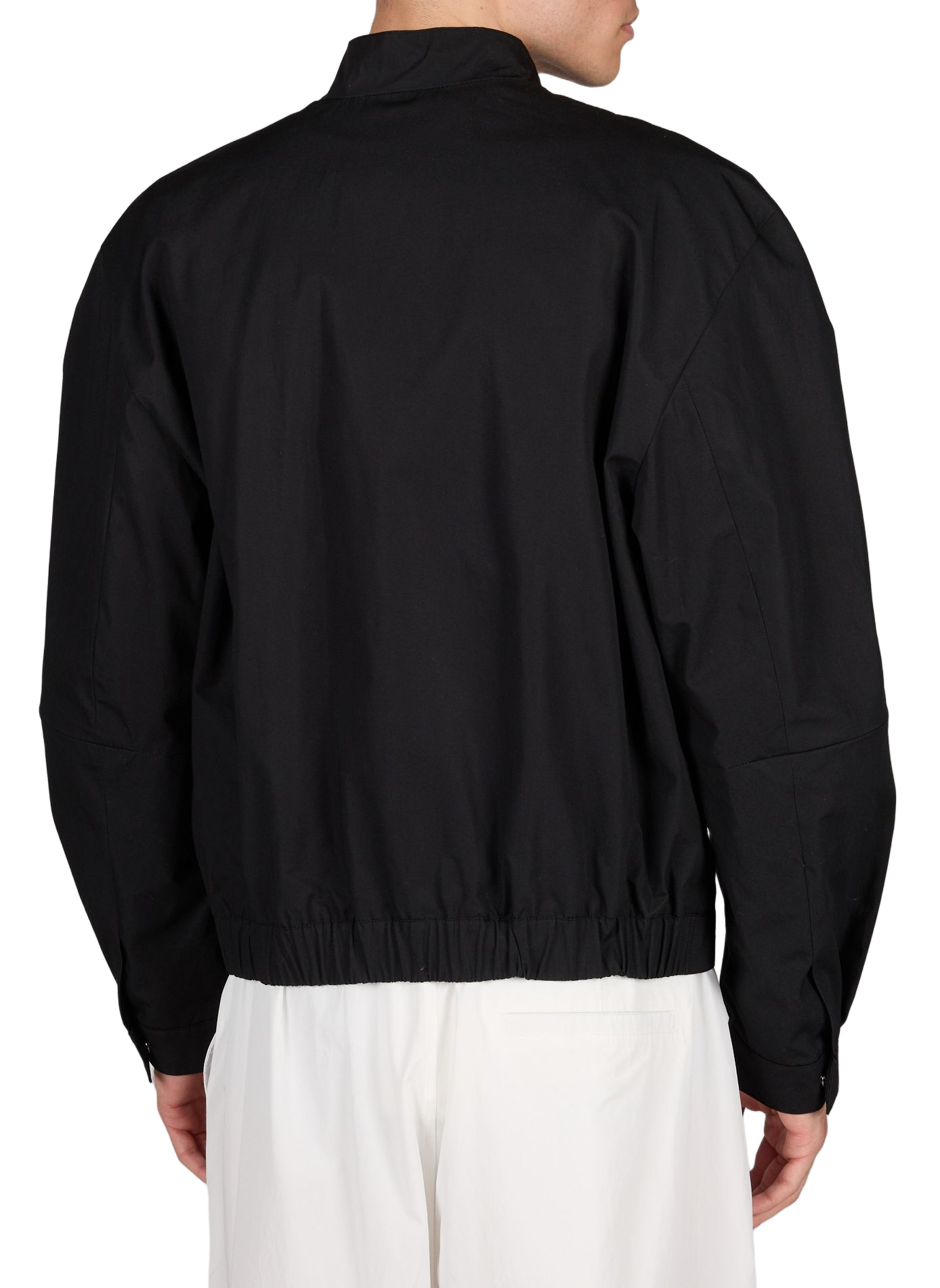 Jacket with a slightly raised collar in cotton AMOMENTO Black