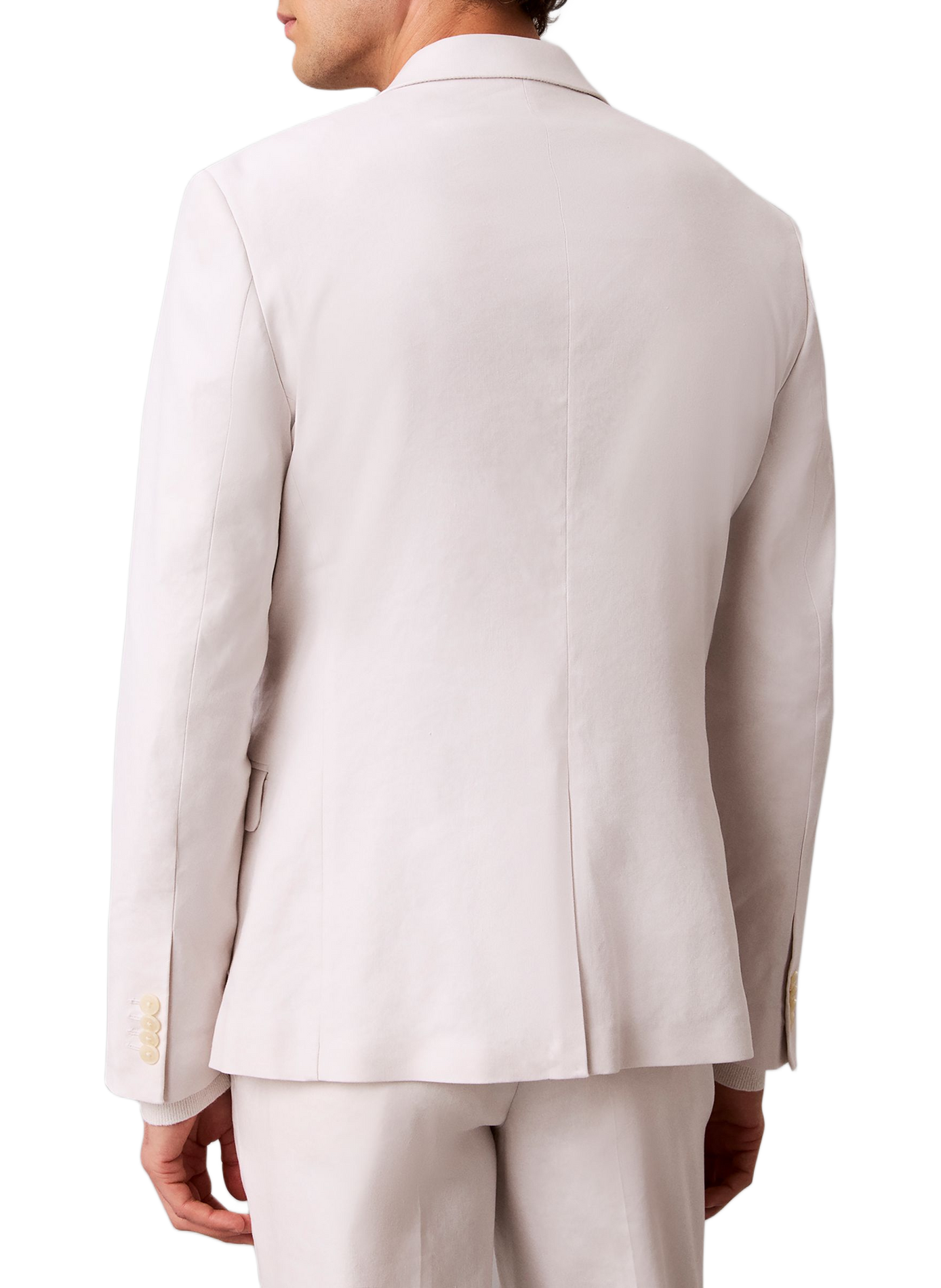 Schmal geschnittener Leinenblazer CALVIN KLEIN Beige