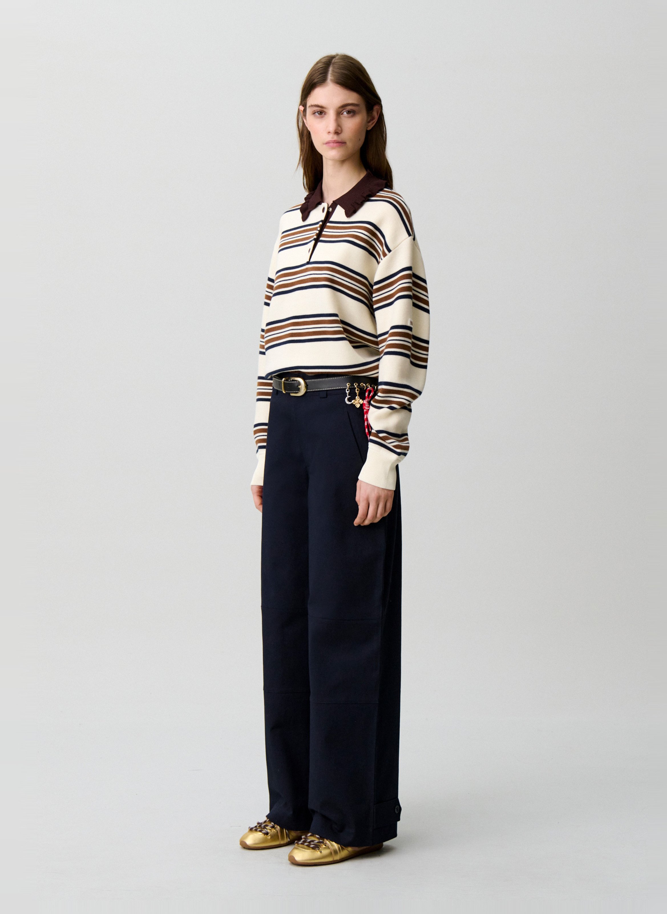 Pull droit à rayures CLAUDIE PIERLOT Multicolore