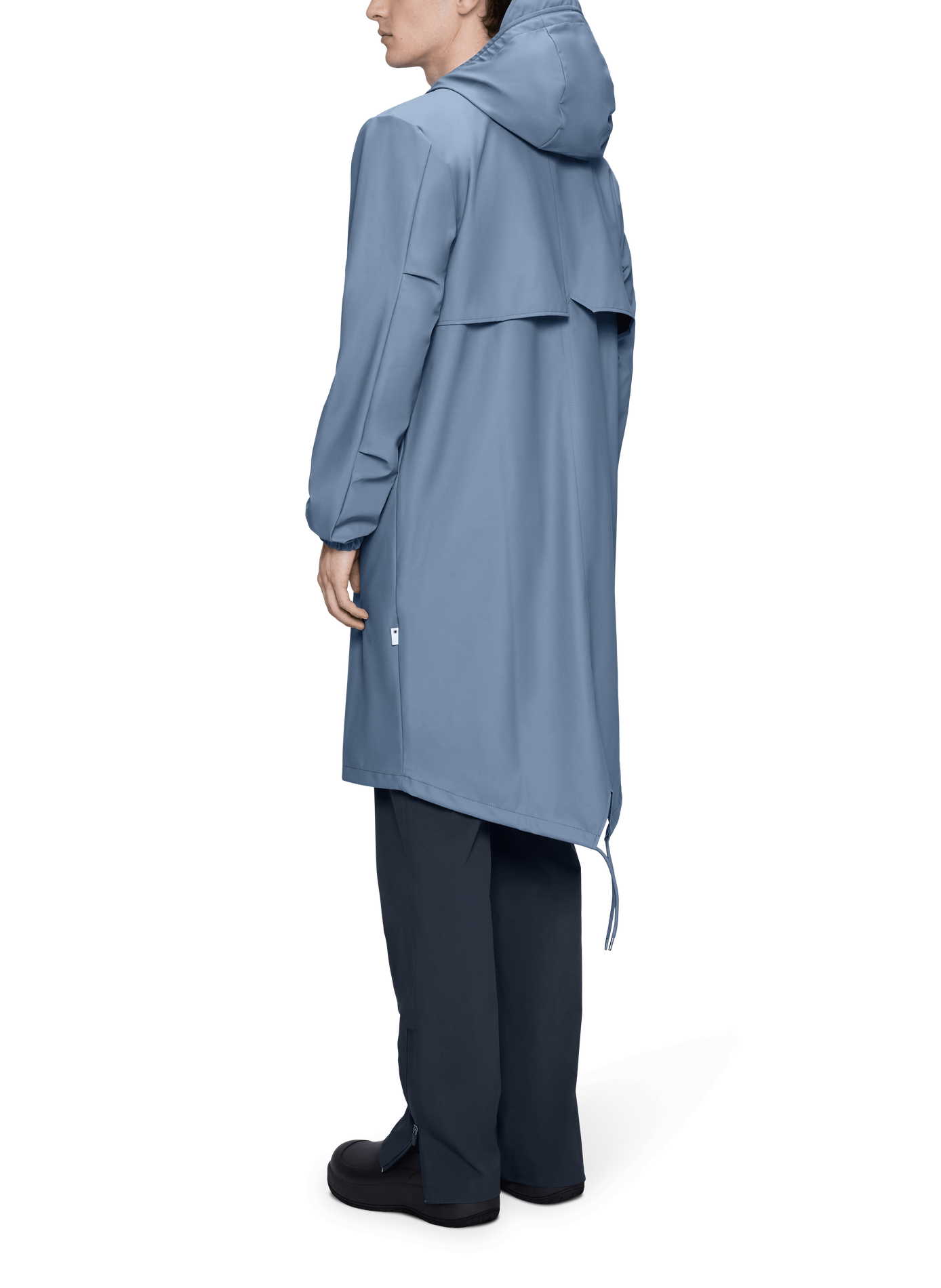 Straight hooded parka with long sleeves RAINS Blue