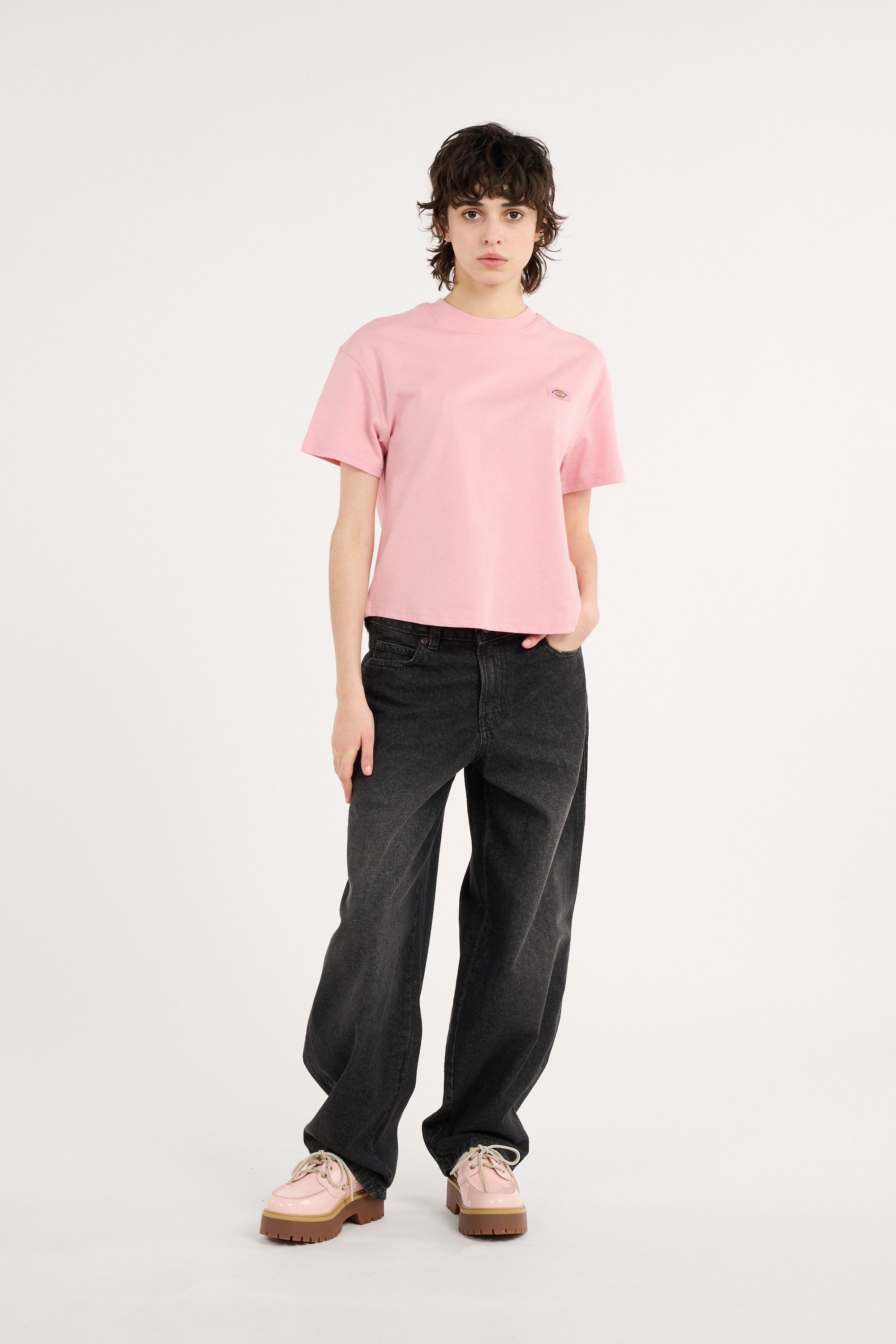 T-shirt oakport boxy DICKIES Rose