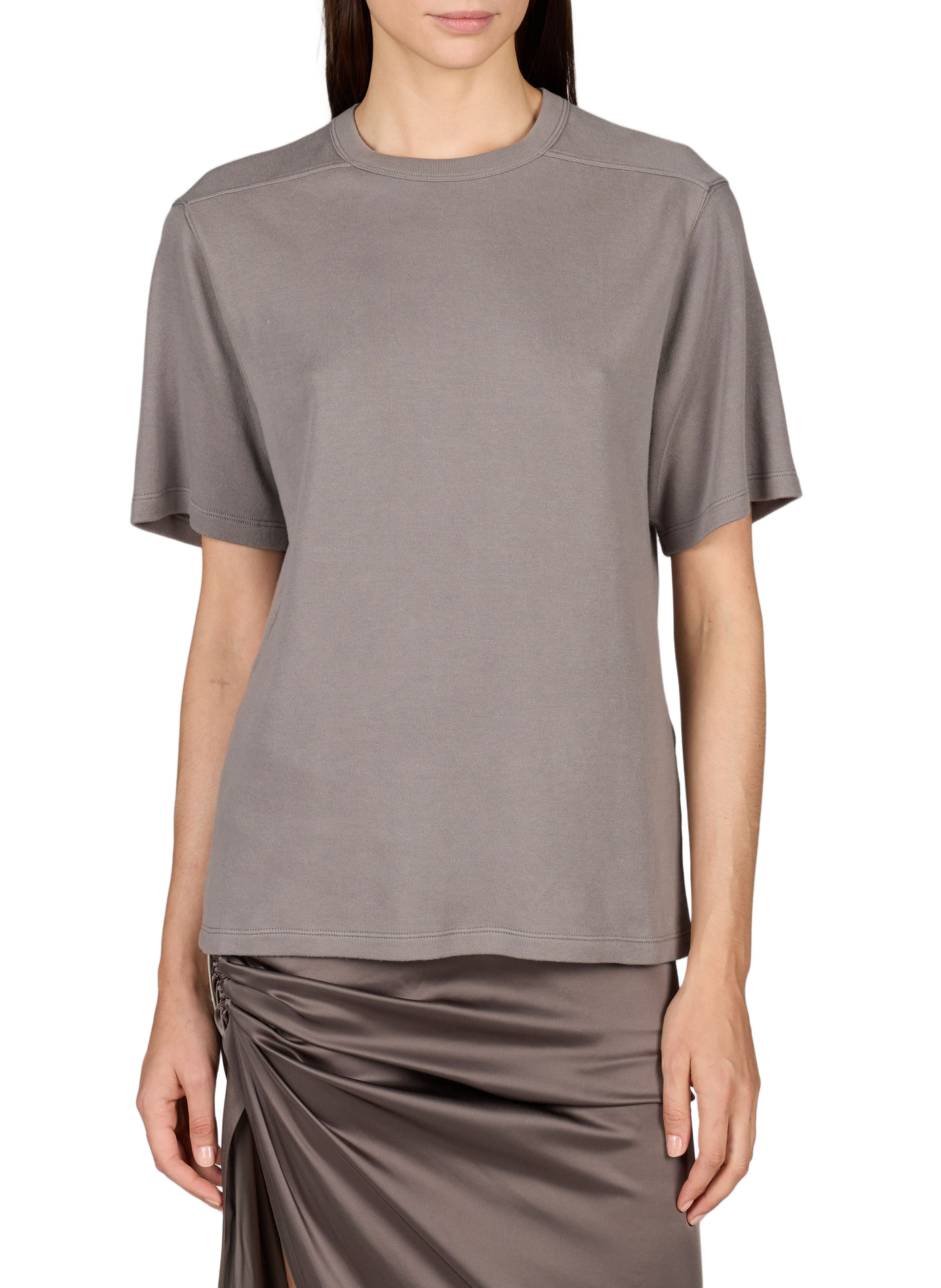 Cotton crew neck t-shirt RICK OWENS Grey