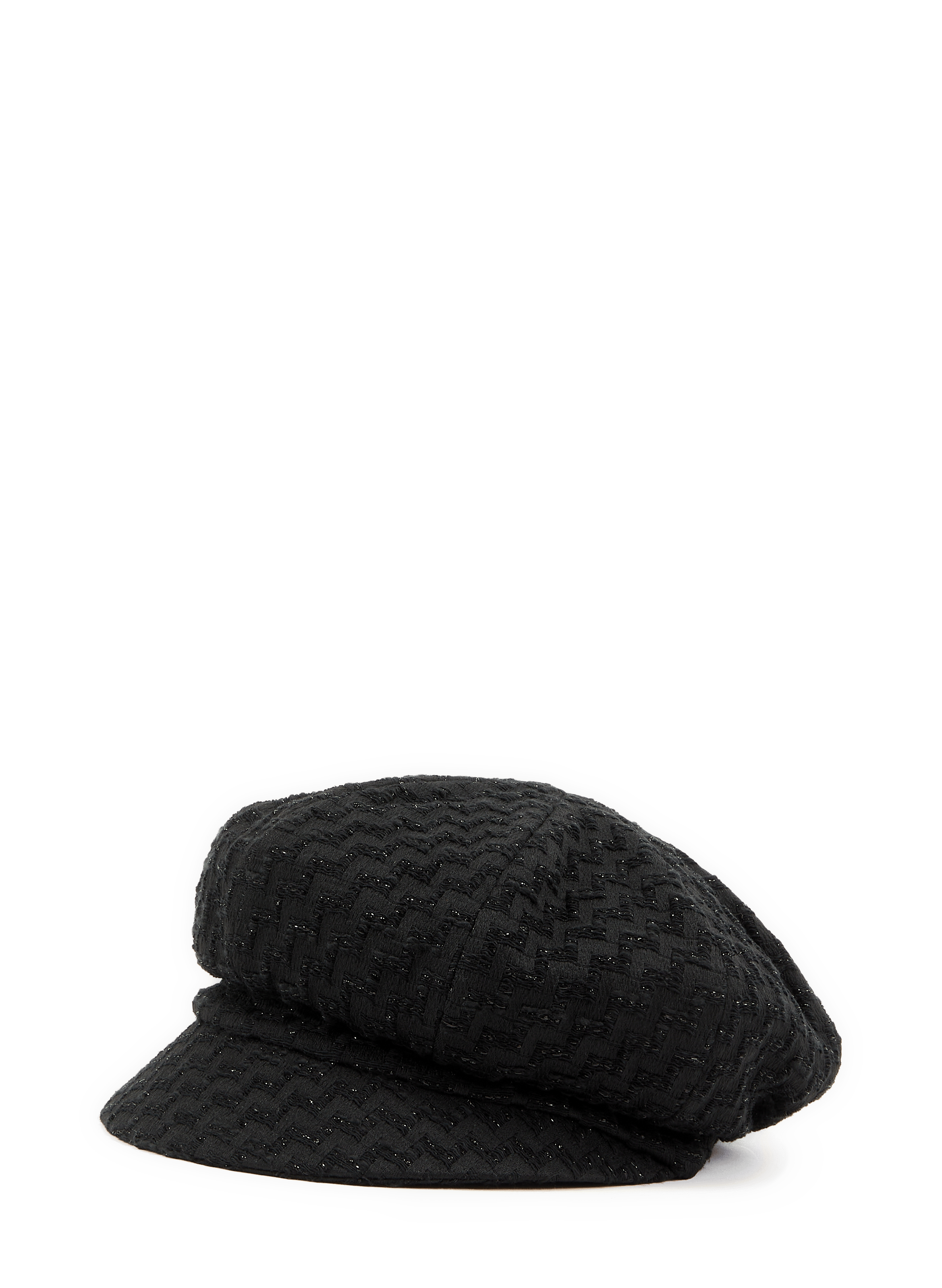 Beret brodé en maille brillante AU PRINTEMPS PARIS Noir