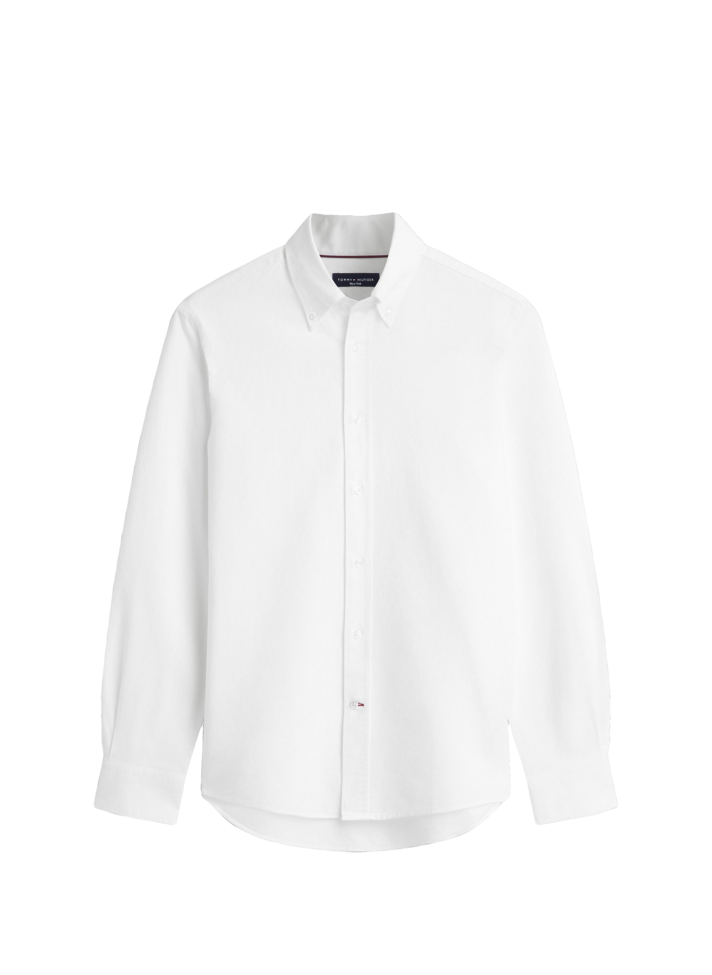 Chemise droite col classique en coton TOMMY HILFIGER Blanc