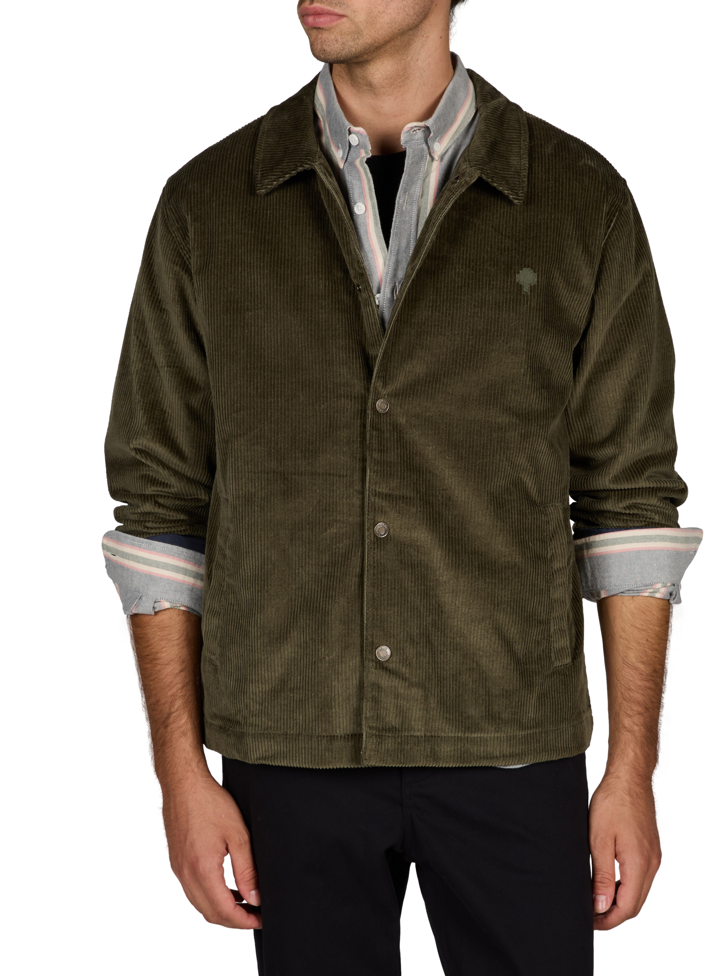 Weißes Overshirt FAGUO Grun
