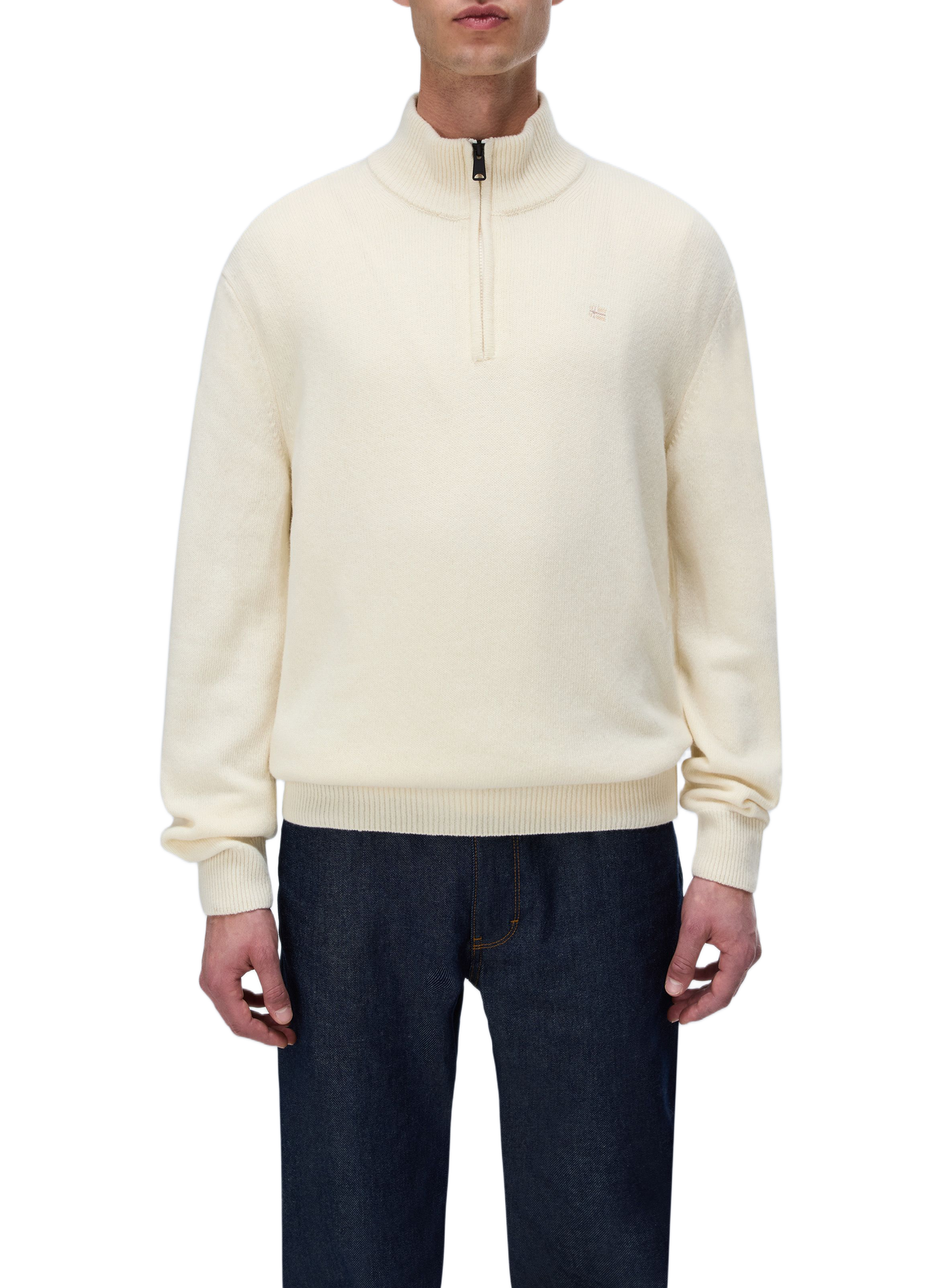 Straight wool-blend high-neck sweater NAPAPIJRI Beige