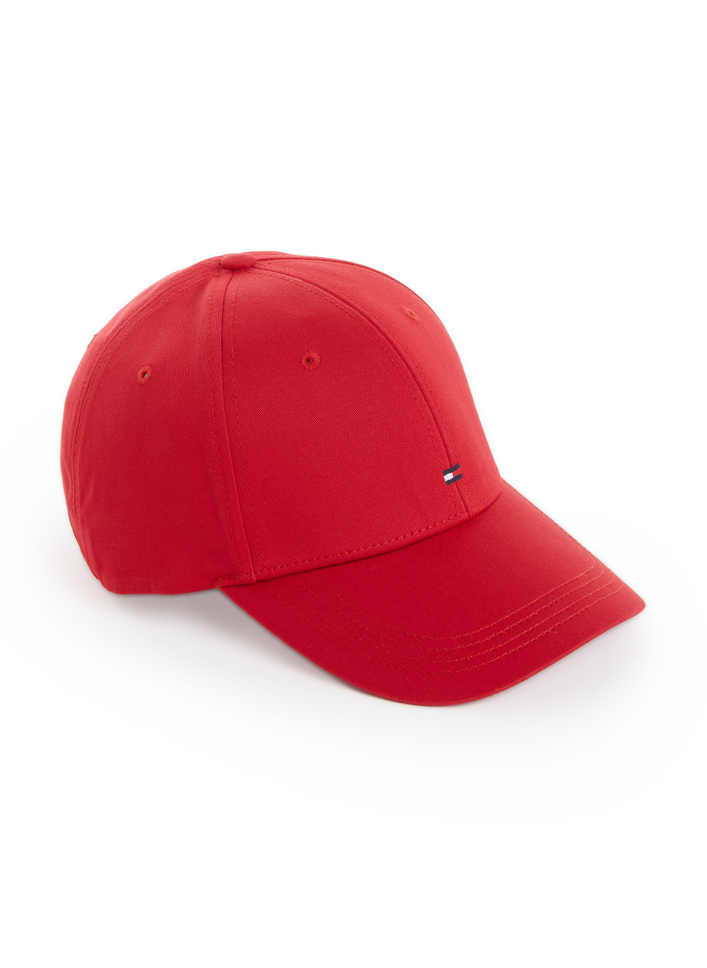 Cotton canvas baseball cap TOMMY HILFIGER Red
