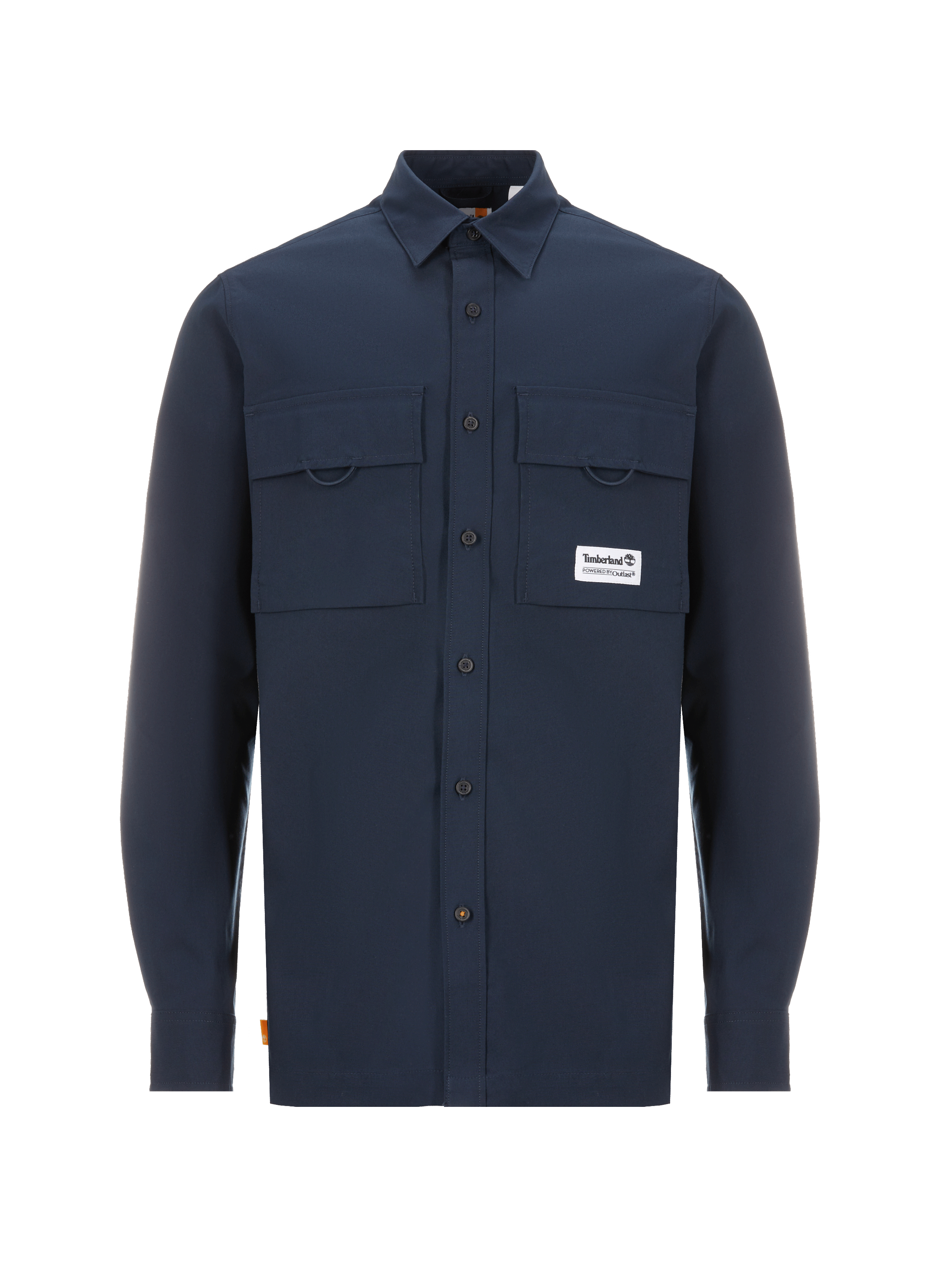 Chemise droite en coton mélangé