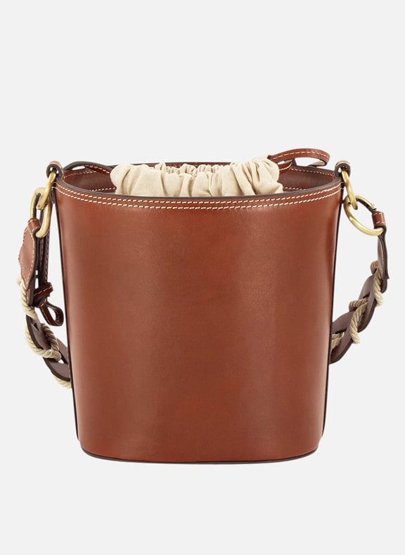 Sac seau en cuir tosco Marron by SESSUN SESSUN Sac seau en cuir tosco Marron