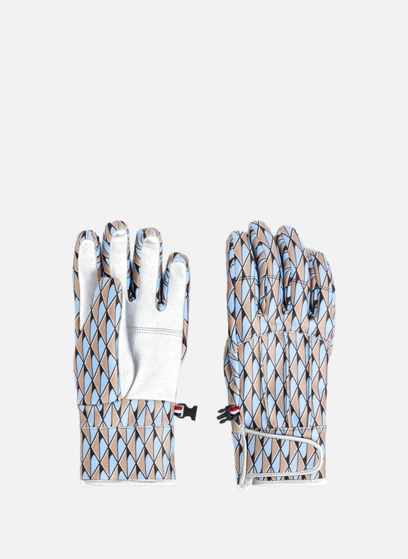 Gants de ski glacier w print polyester Bleu by FUSALP FUSALP Gants de ski glacier w print polyester Bleu