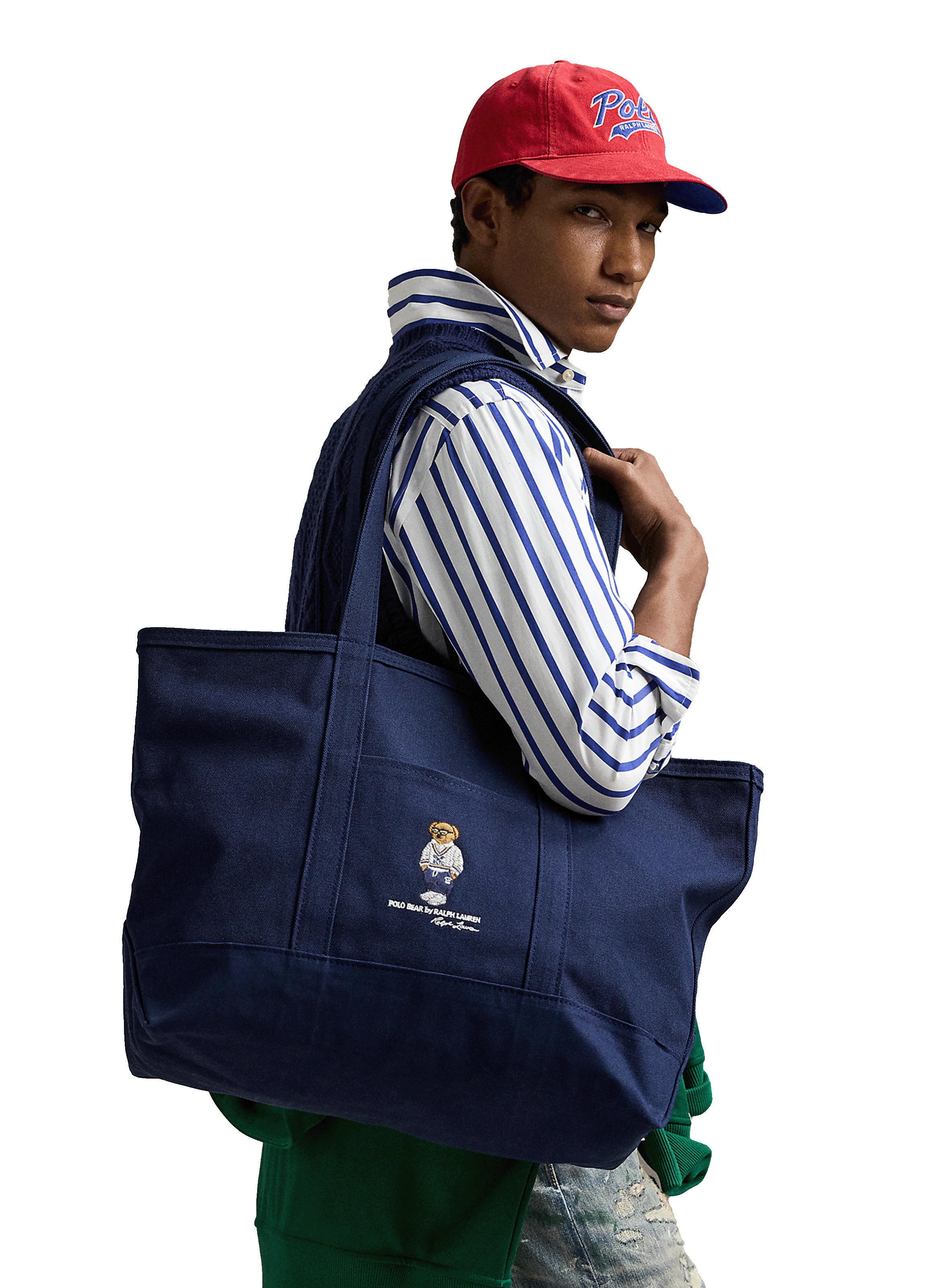 Sac cabas à logo  POLO RALPH LAUREN Bleu