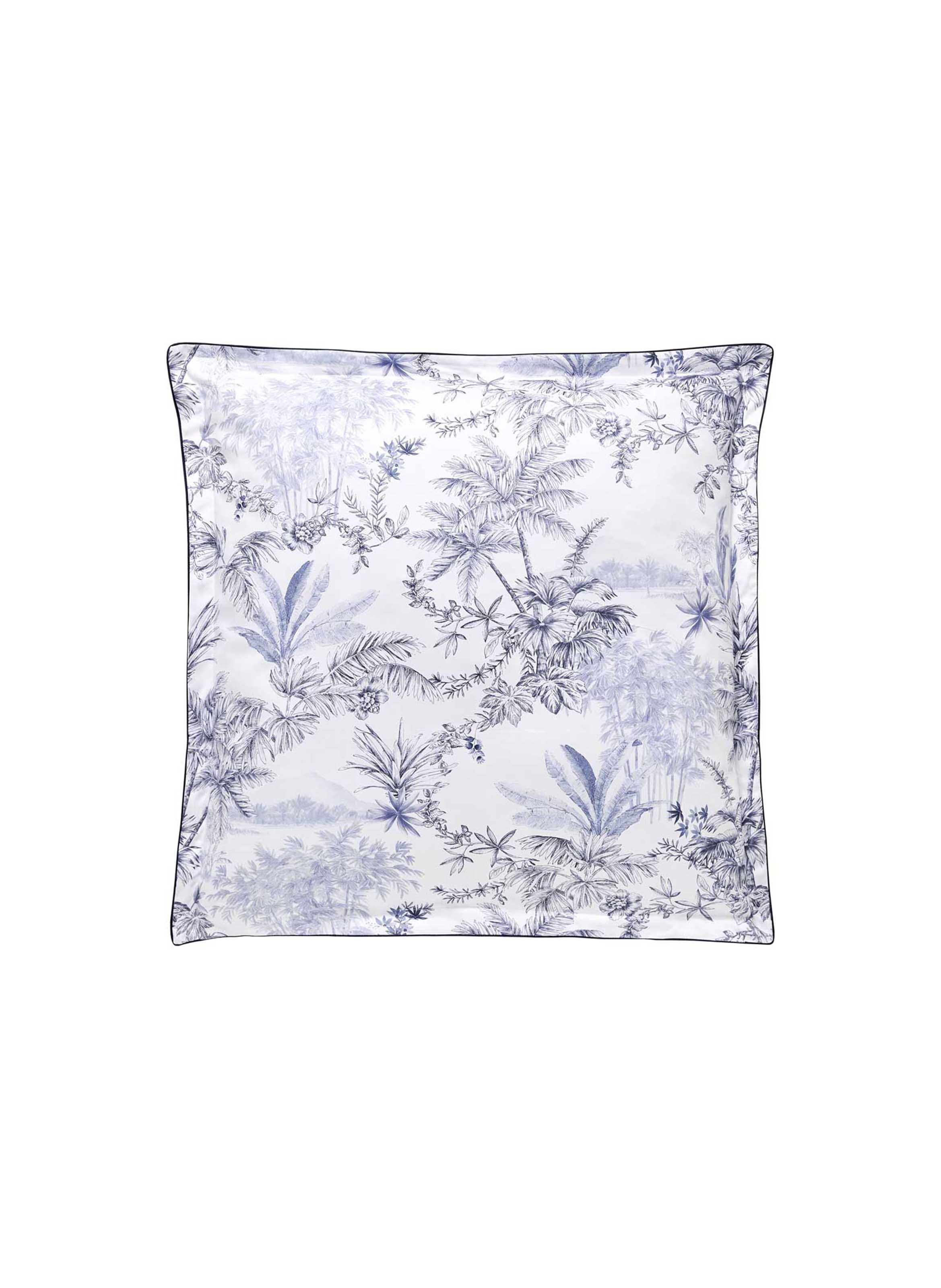 Taie d'oreiller imprimée en satin de coton bio, rivages ALEXANDRE TURPAULT