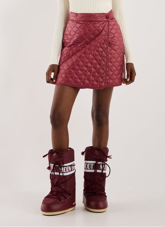 Short quilted skirt Red by MONCLER MONCLER Short quilted skirt Red