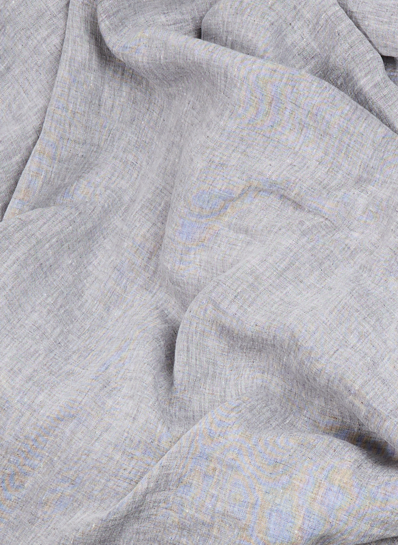 Drap housse en lin lavé AU PRINTEMPS PARIS Argent