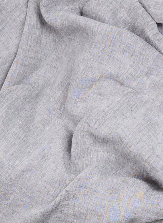 Drap housse en lin lavé | Argent by AU PRINTEMPS PARIS Drap housse en lin lavé Argent