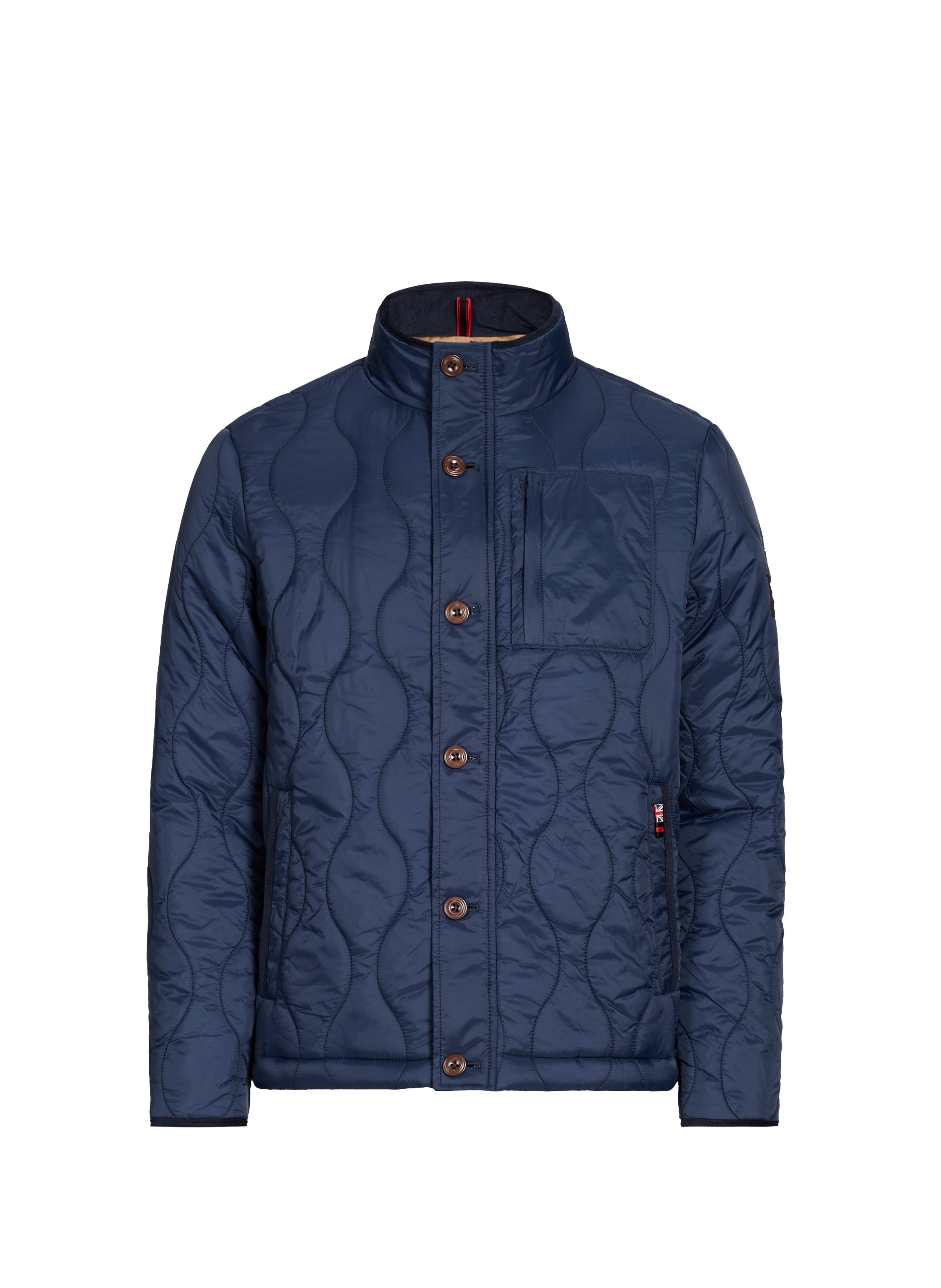 LA MARTINA Blouson matelassé col montant Bleu