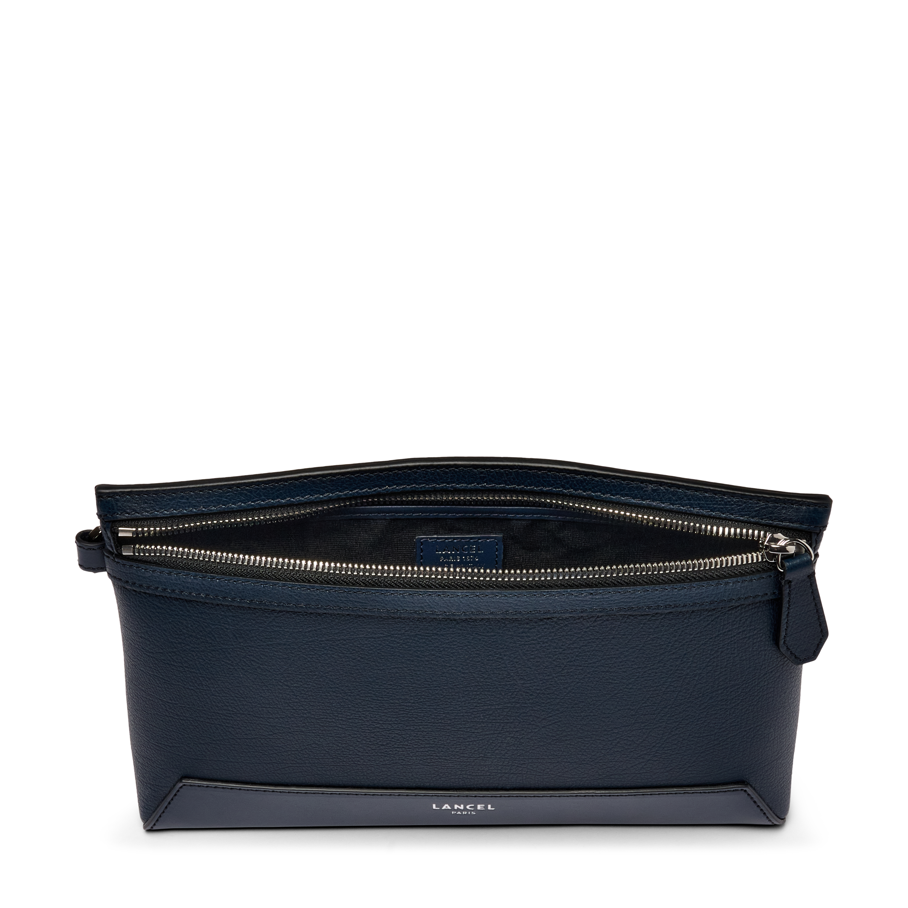 Pochette zippée s milo de lancel en cuir LANCEL Bleu