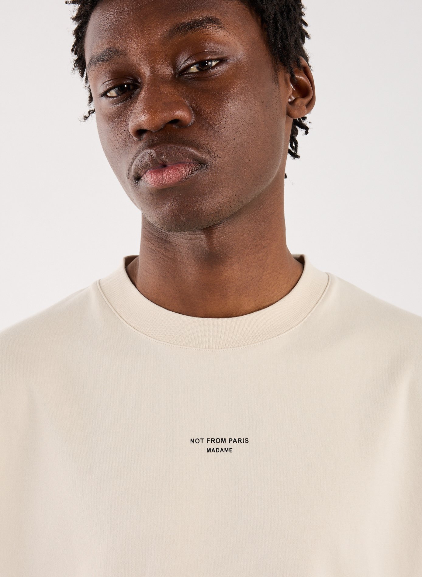 T-shirt en coton DROLE DE MONSIEUR Beige