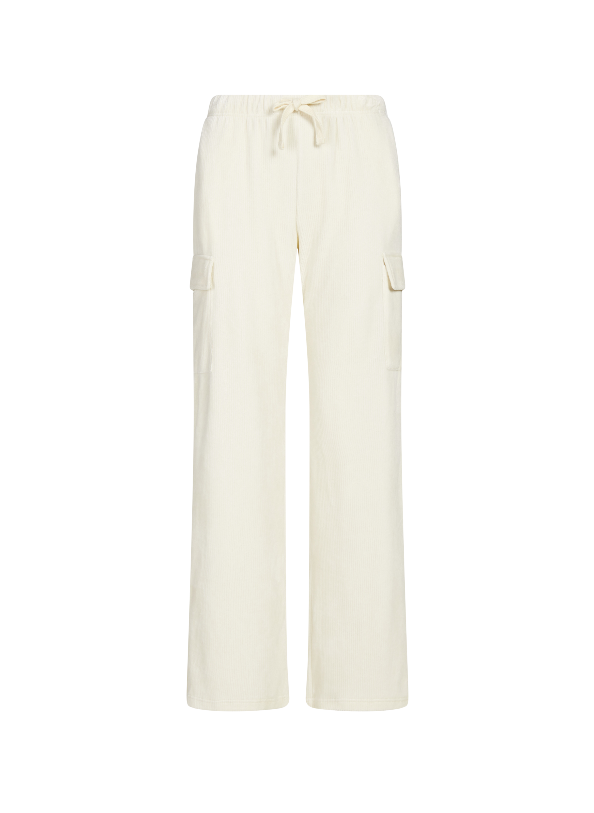 BANANA MOON Pantalon de survêtement velours côtelé en coton mélangé Beige