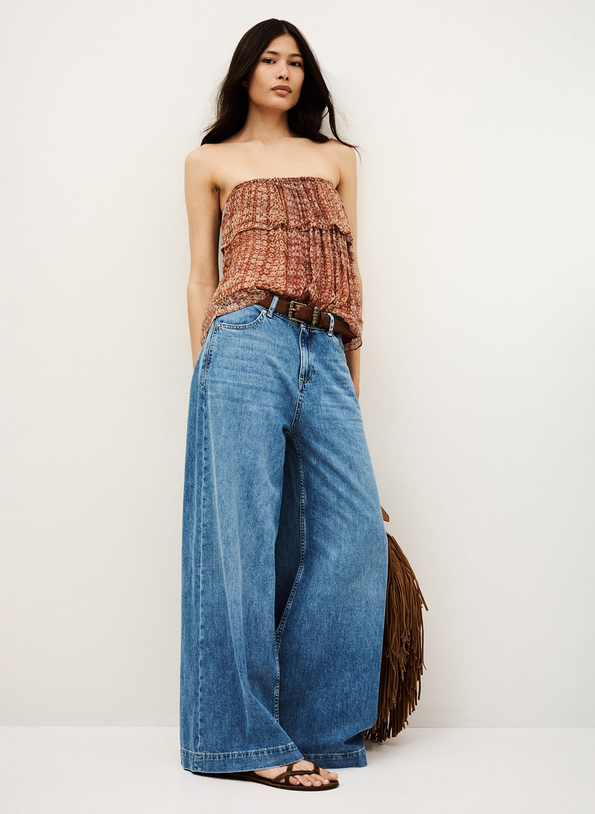 Top court immprimé rush BA&SH Rose