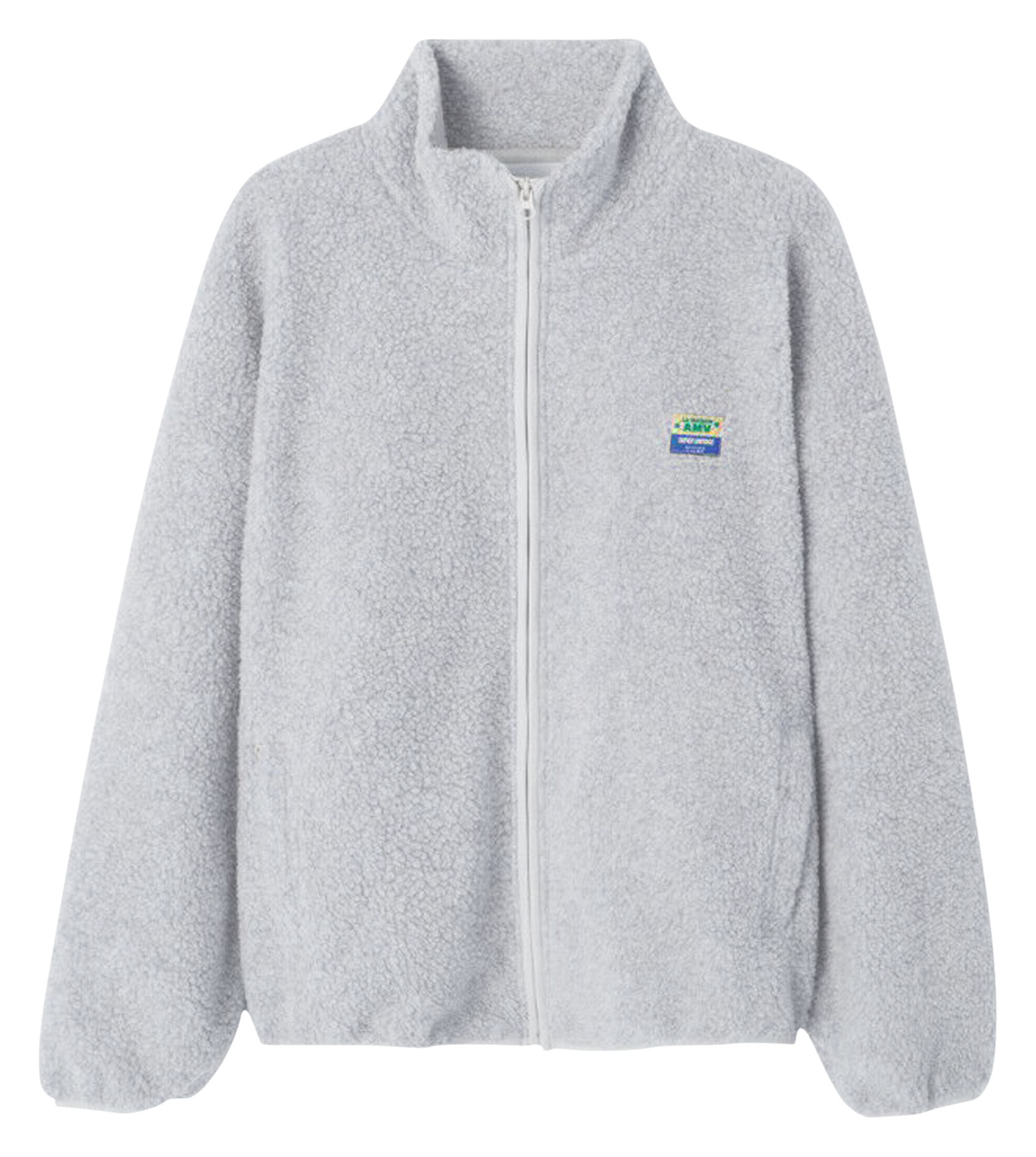 Veste col montant en sherpa hoktown AMERICAN VINTAGE Gris