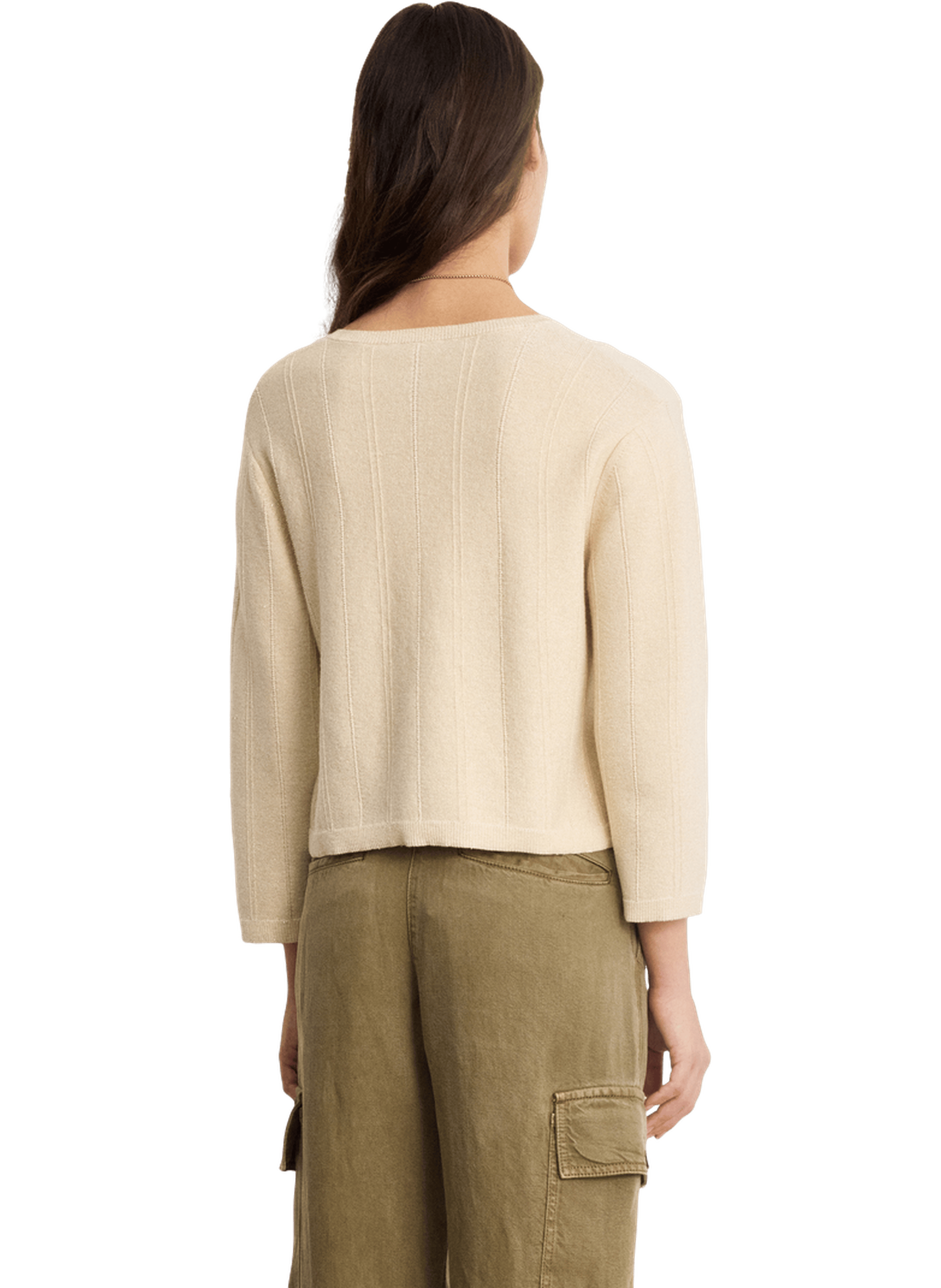 Gilet en coton et soie à lurex - loane PABLO Doré