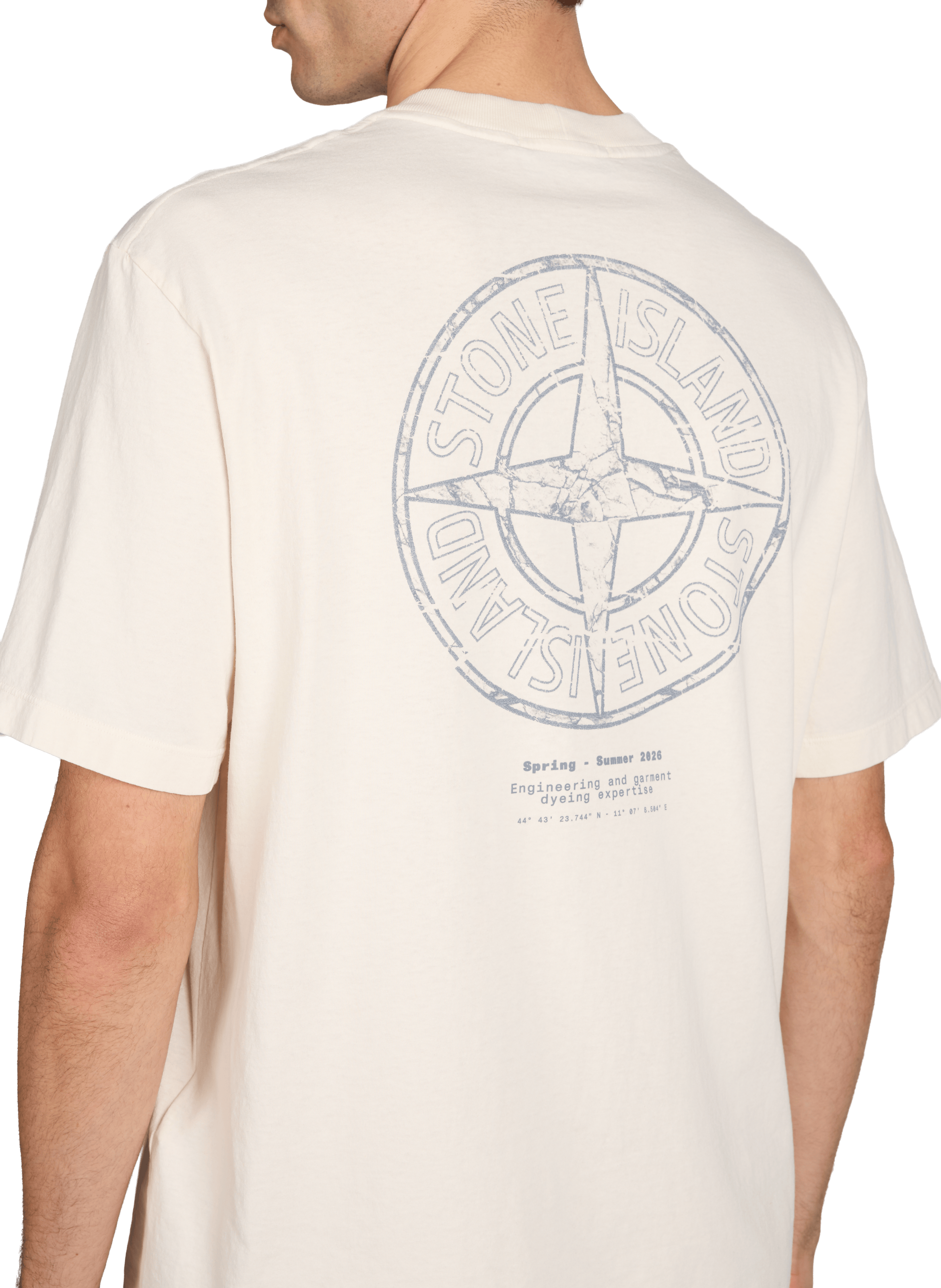 Printed T-shirt STONE ISLAND Beige