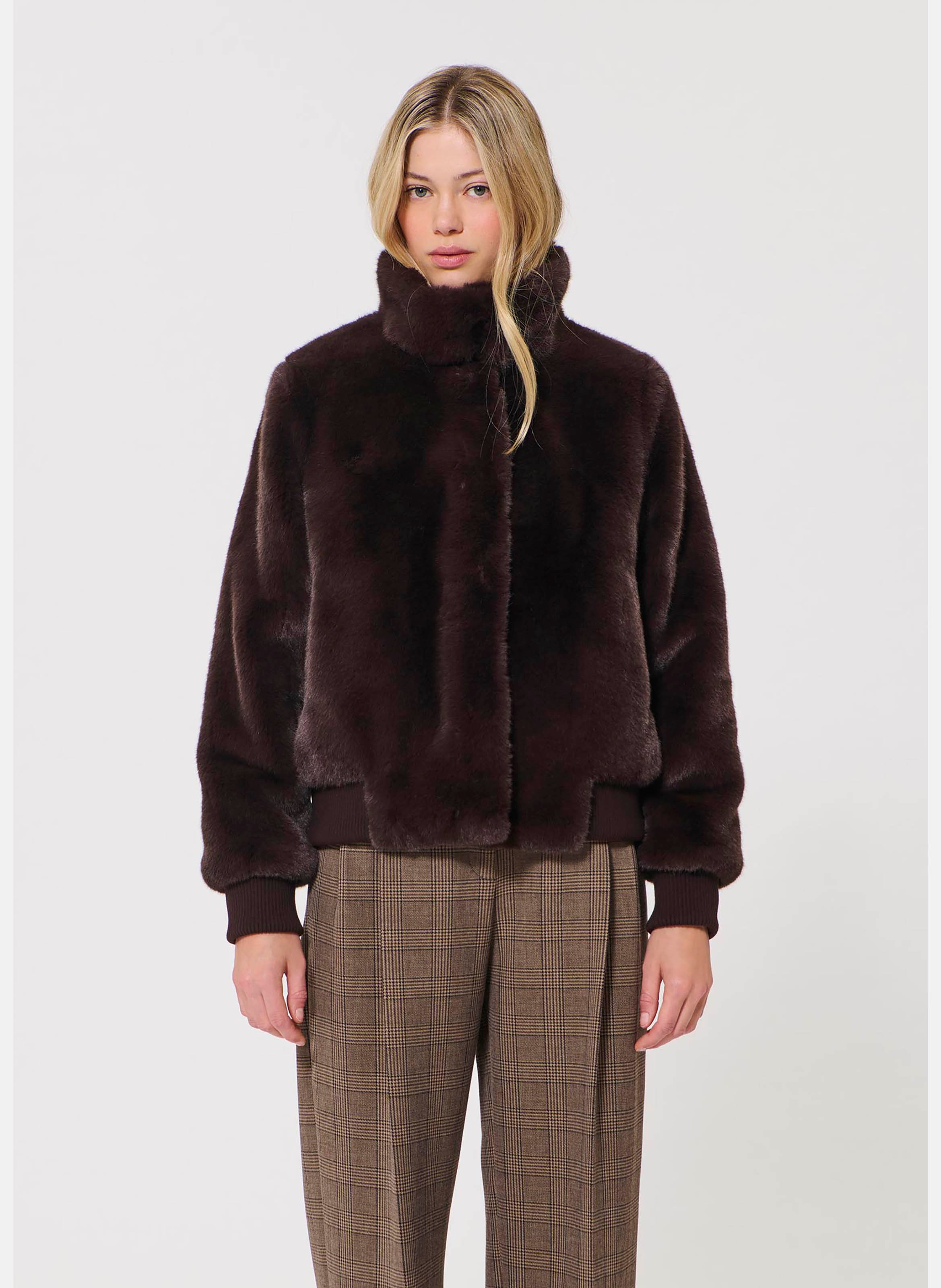 Fausse fourrure bertille TARA JARMON Marron