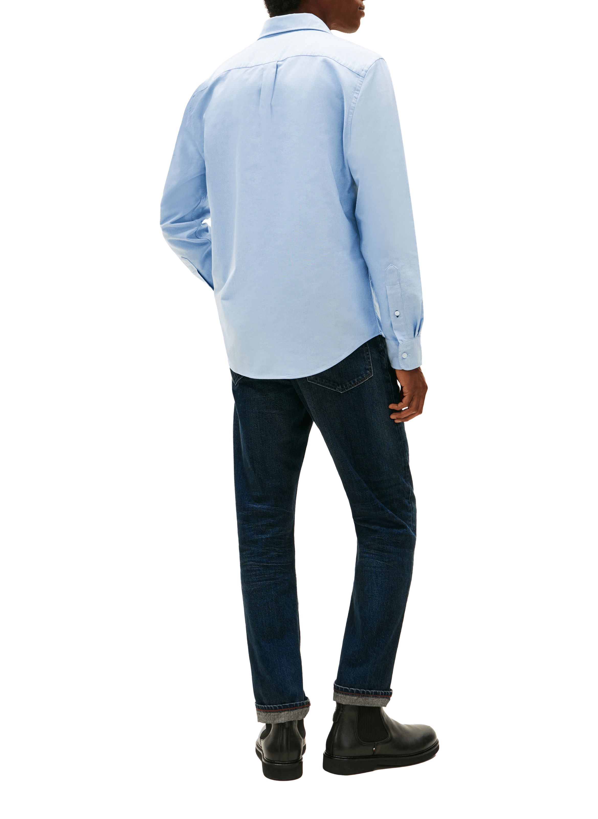 Chemise en coton TOMMY HILFIGER Bleu