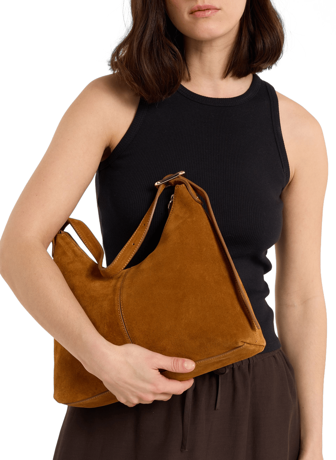 Sac à mains Cara en cuir SAISON 1865 Marron