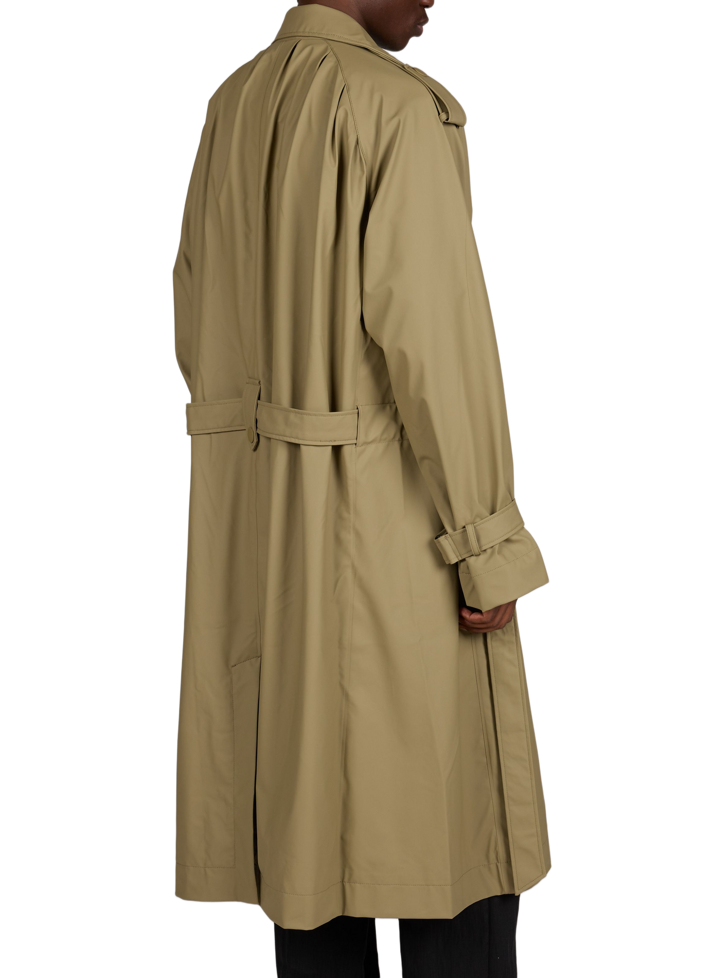 Long waterproof trench coat RAINS Green