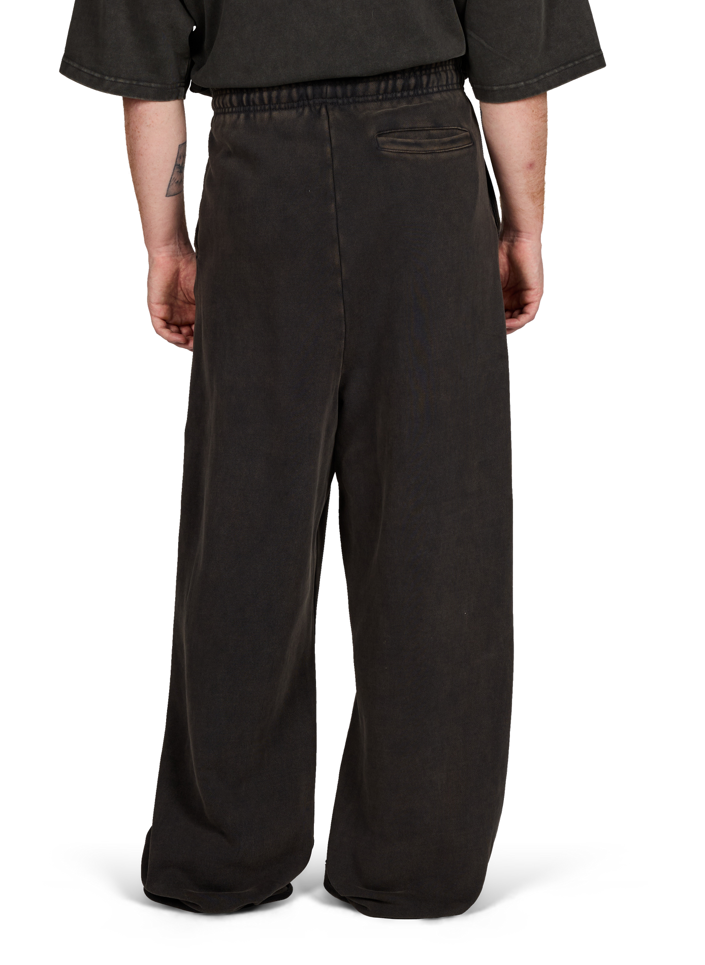 Wide cotton sweatpants ENTIRE STUDIOS Black