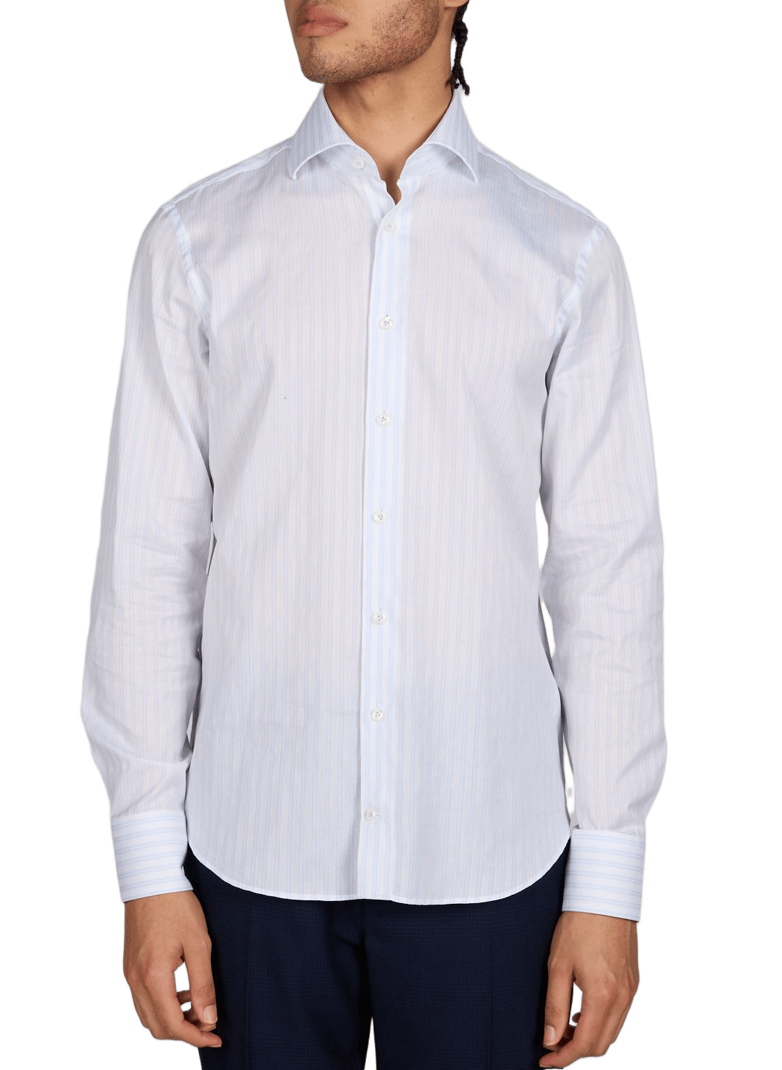 Chemise à rayures en coton VAN LAACK Bleu