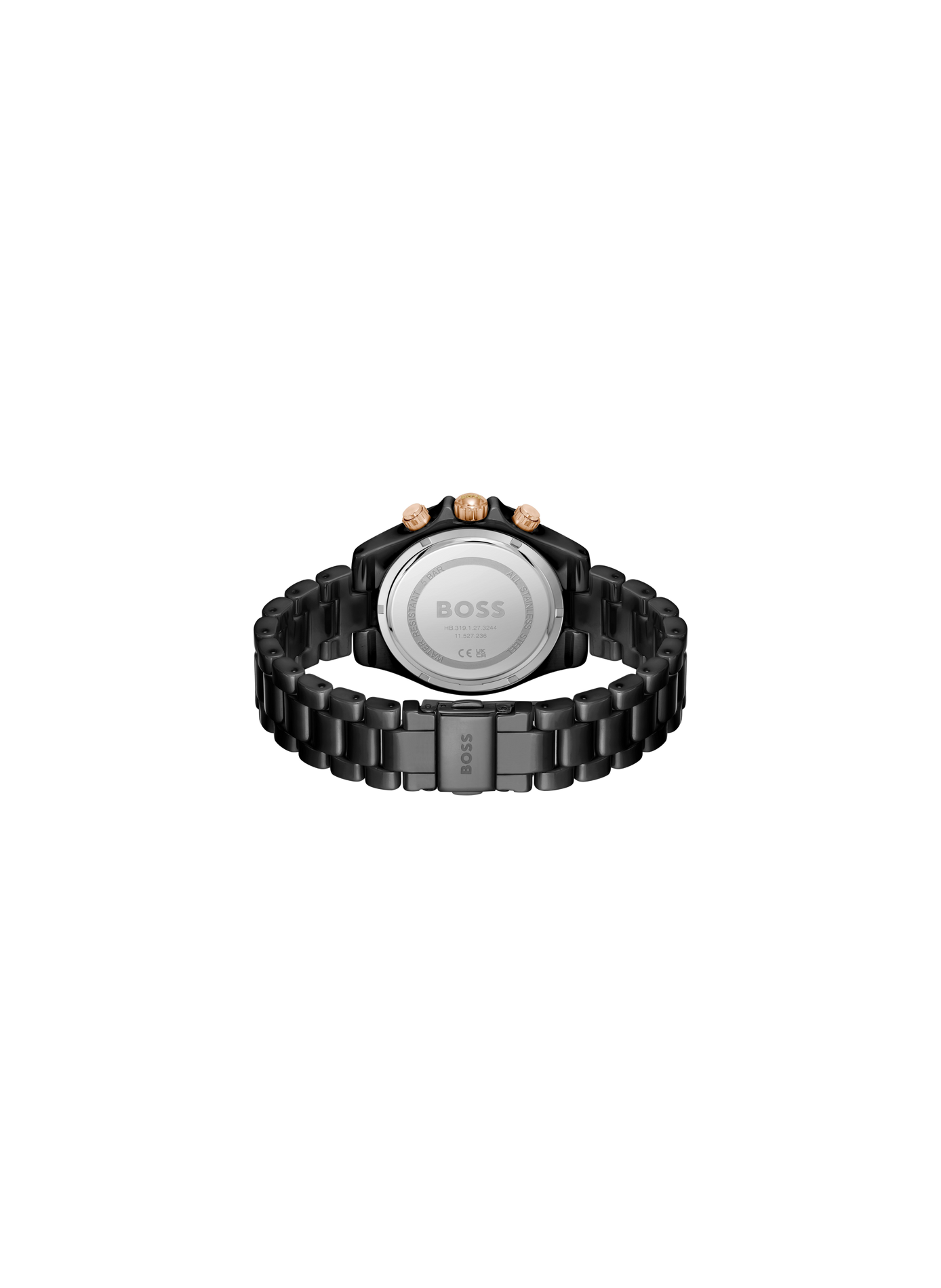 Montre quartz Novia en céramique BOSS MONTRES Noir