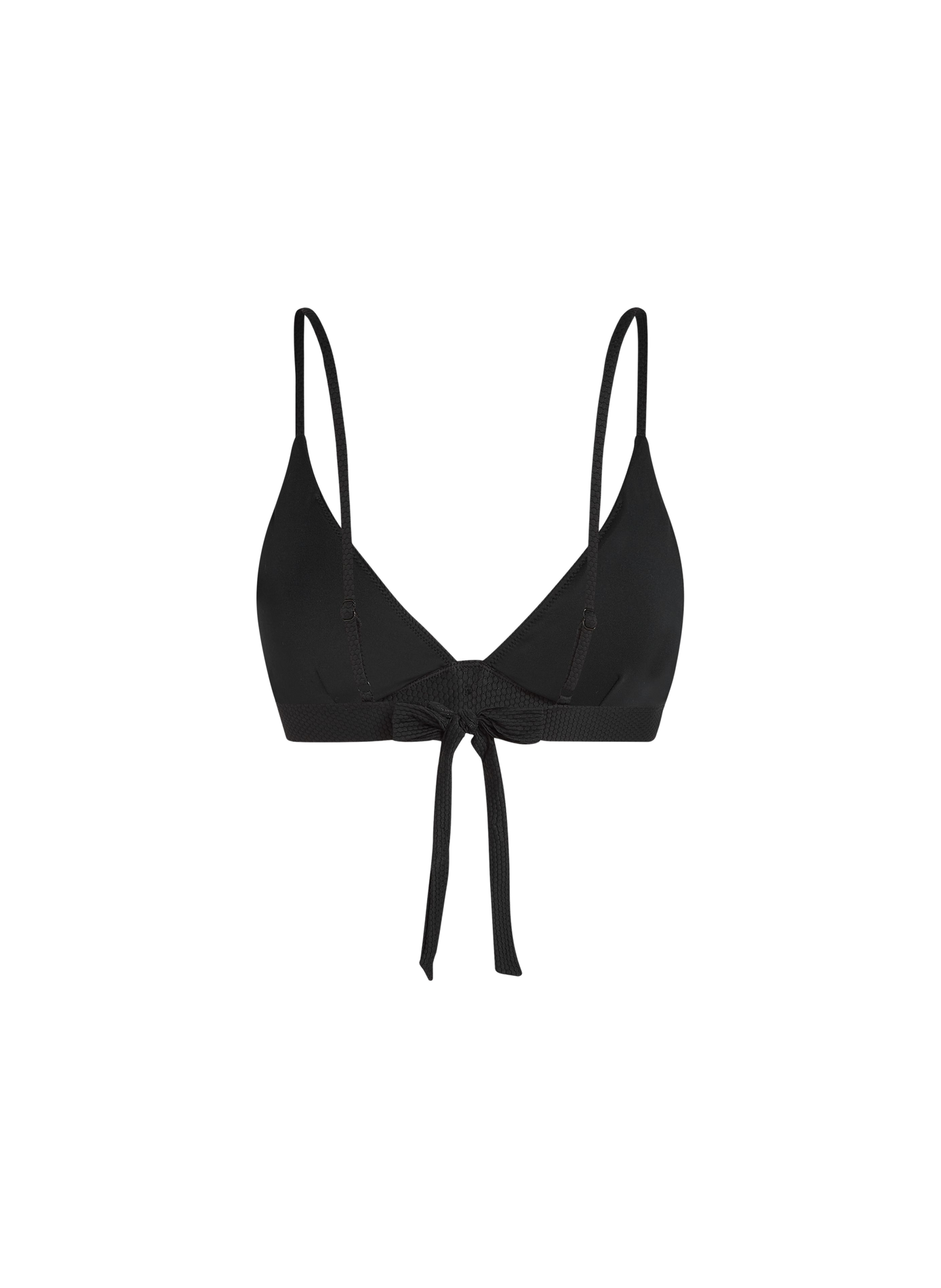 Haut de bikini à bouton doré KARL LAGERFELD Noir