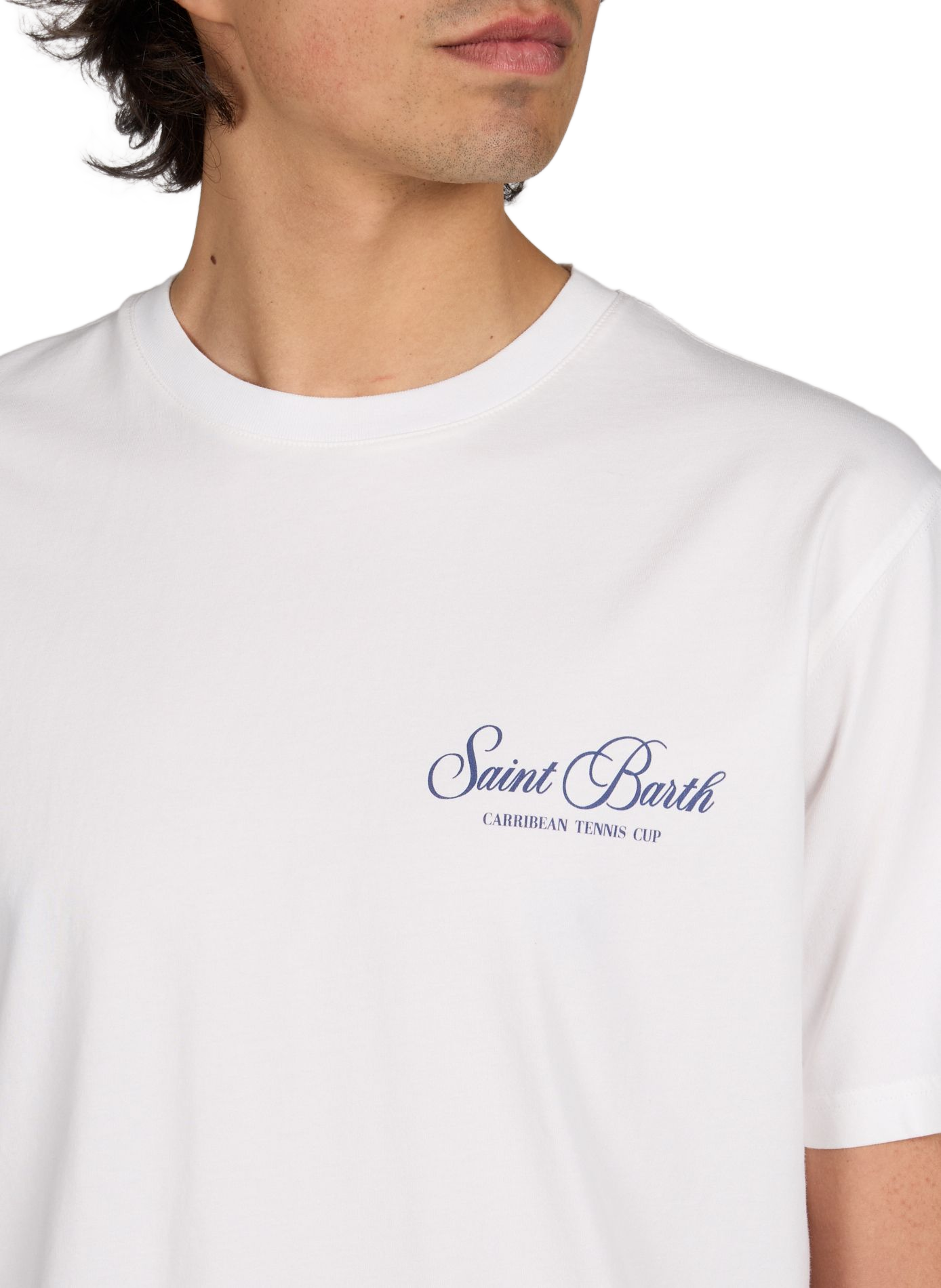 Straight cotton t-shirt MC2 SAINT BARTH White
