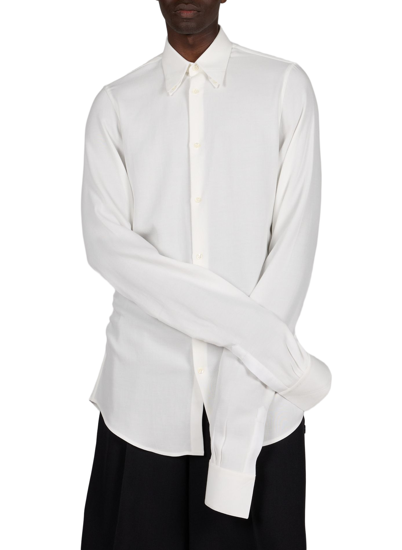 Straight cut classic collar shirt SEAN SUEN White