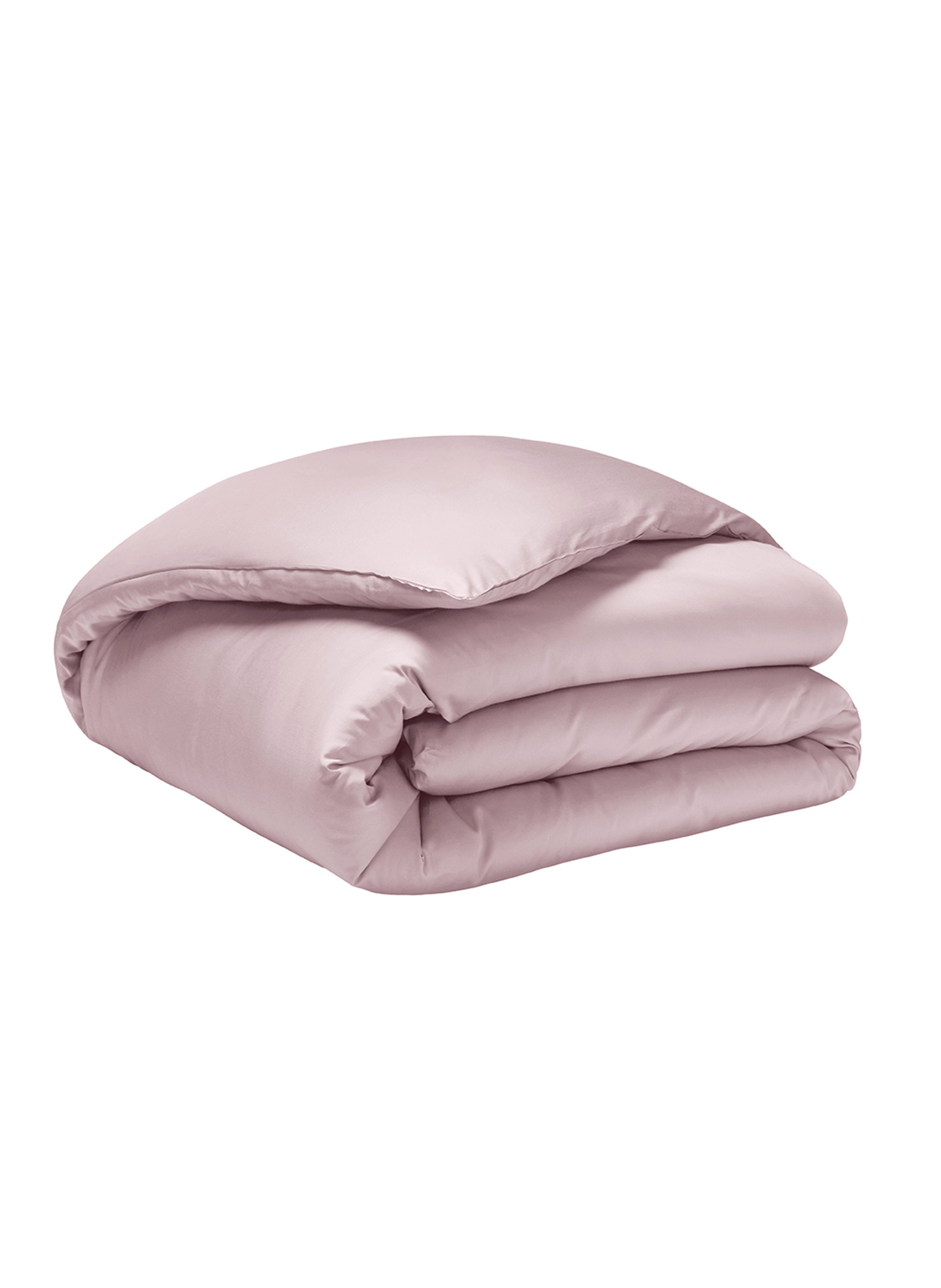 Housse de couette unie en satin de coton, teophile ALEXANDRE TURPAULT Rose