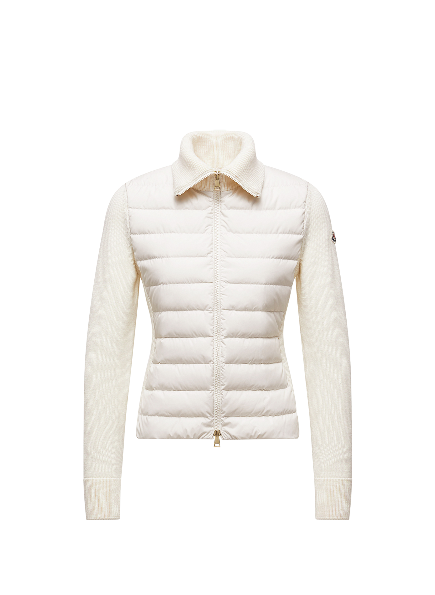 Two-material Cardigan Jacket MONCLER White