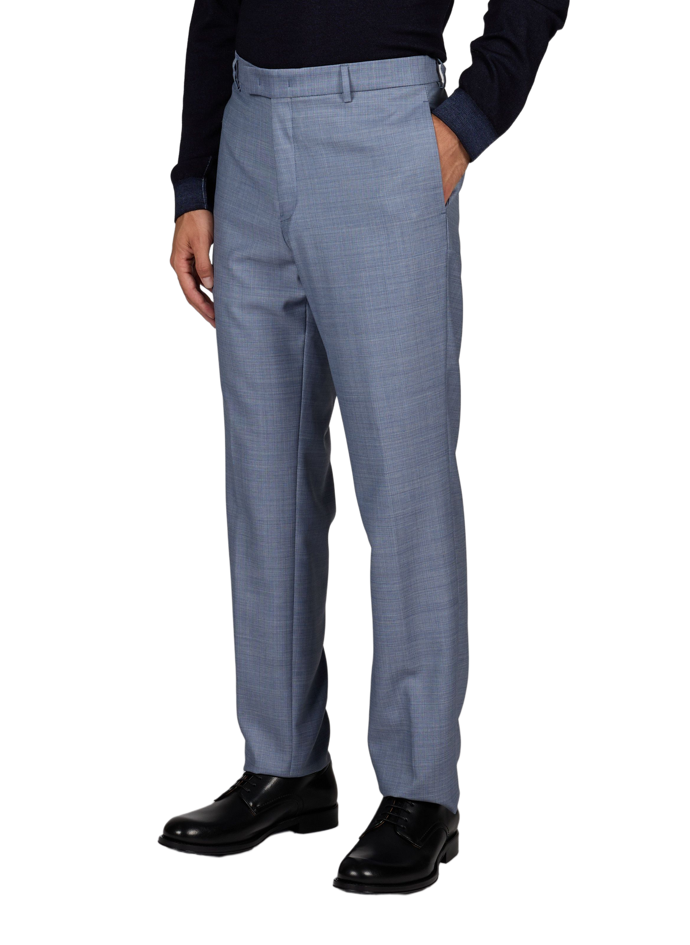 Two-piece virgin wool tweed suit EMPORIO ARMANI Blue